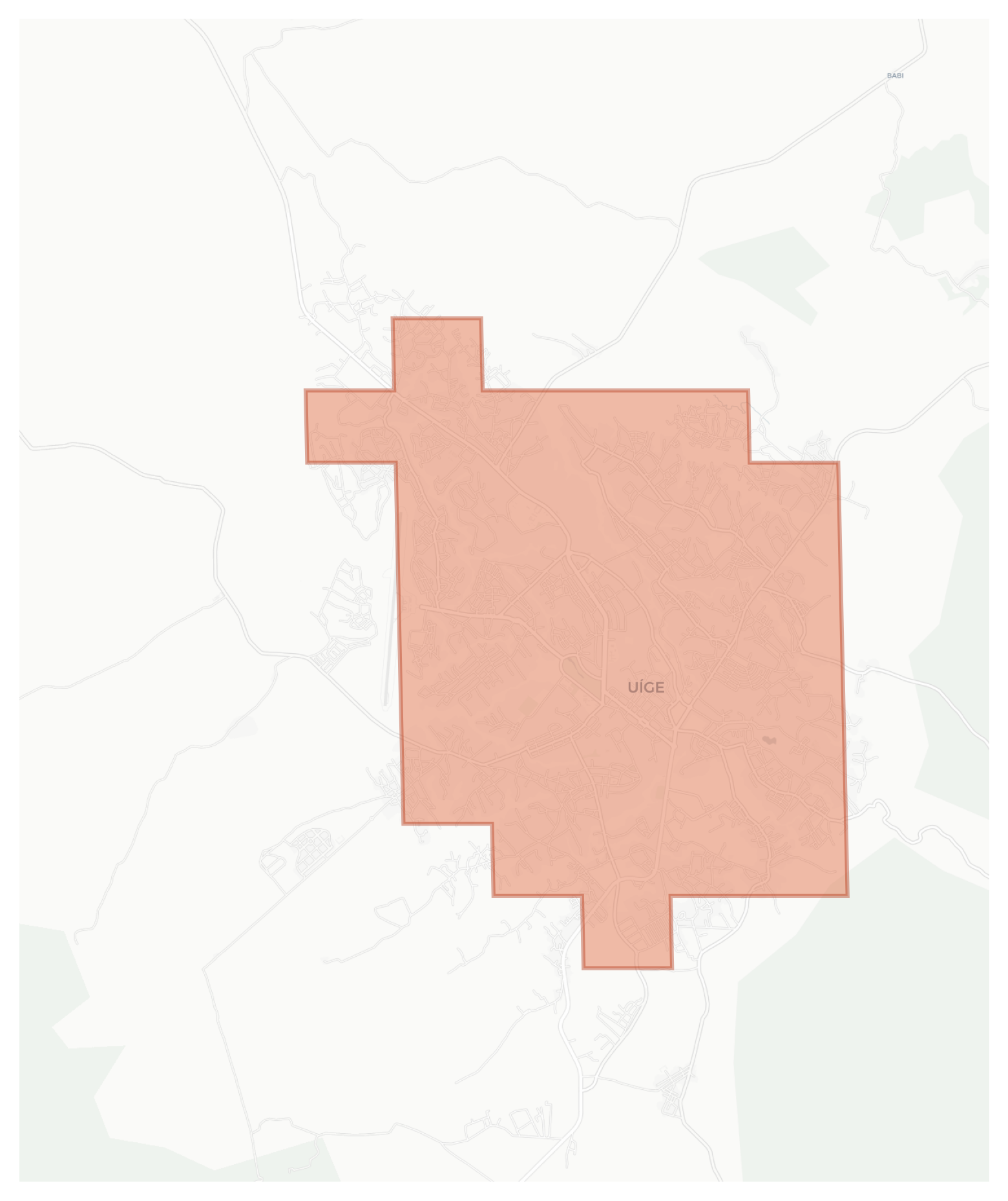 Uíge geographic map