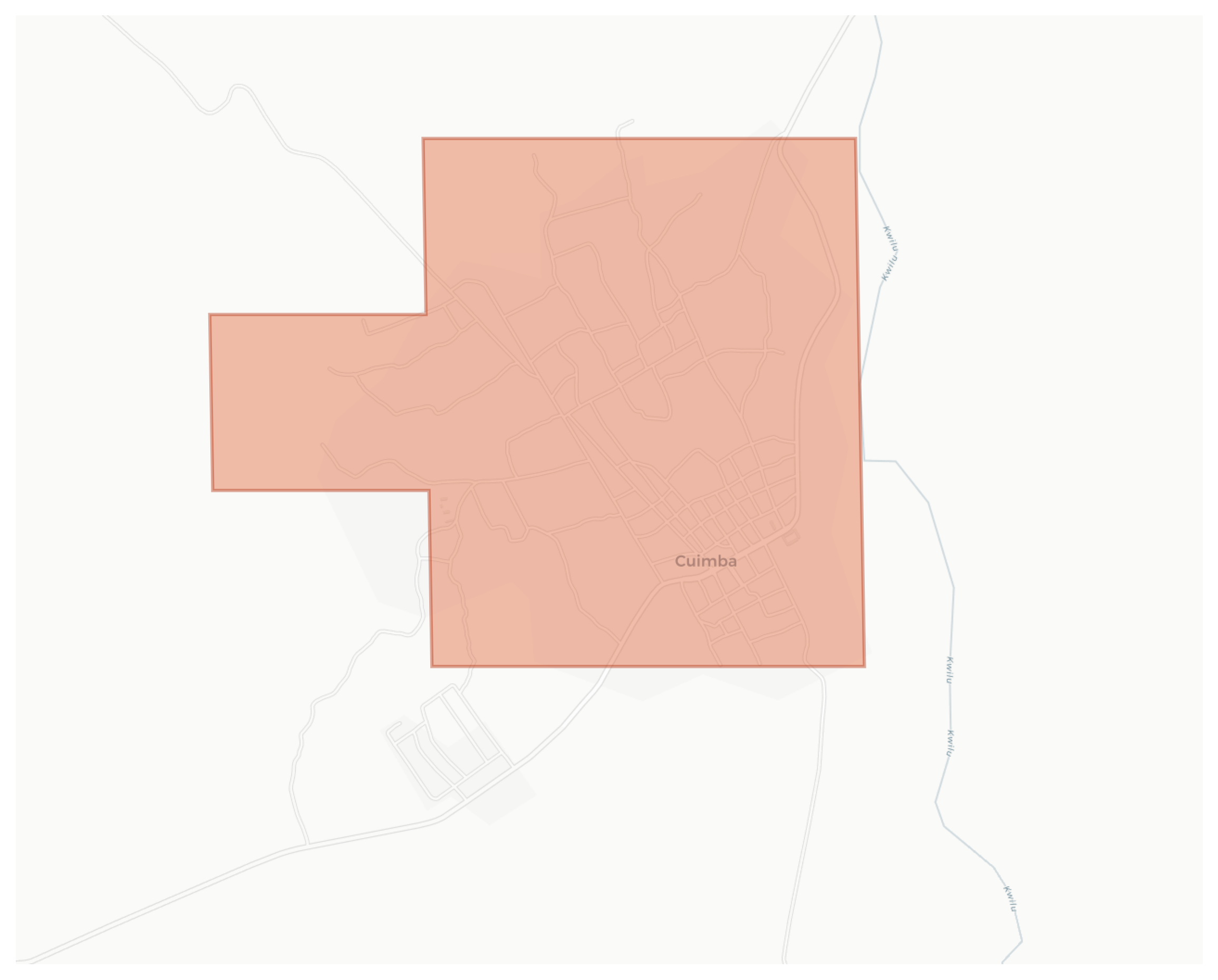 Cuimba geographic map