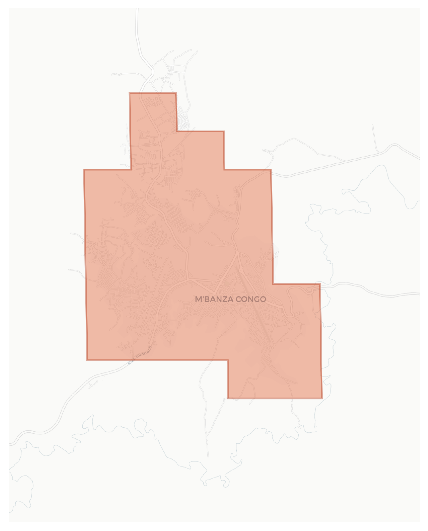 M'banza Congo geographic map