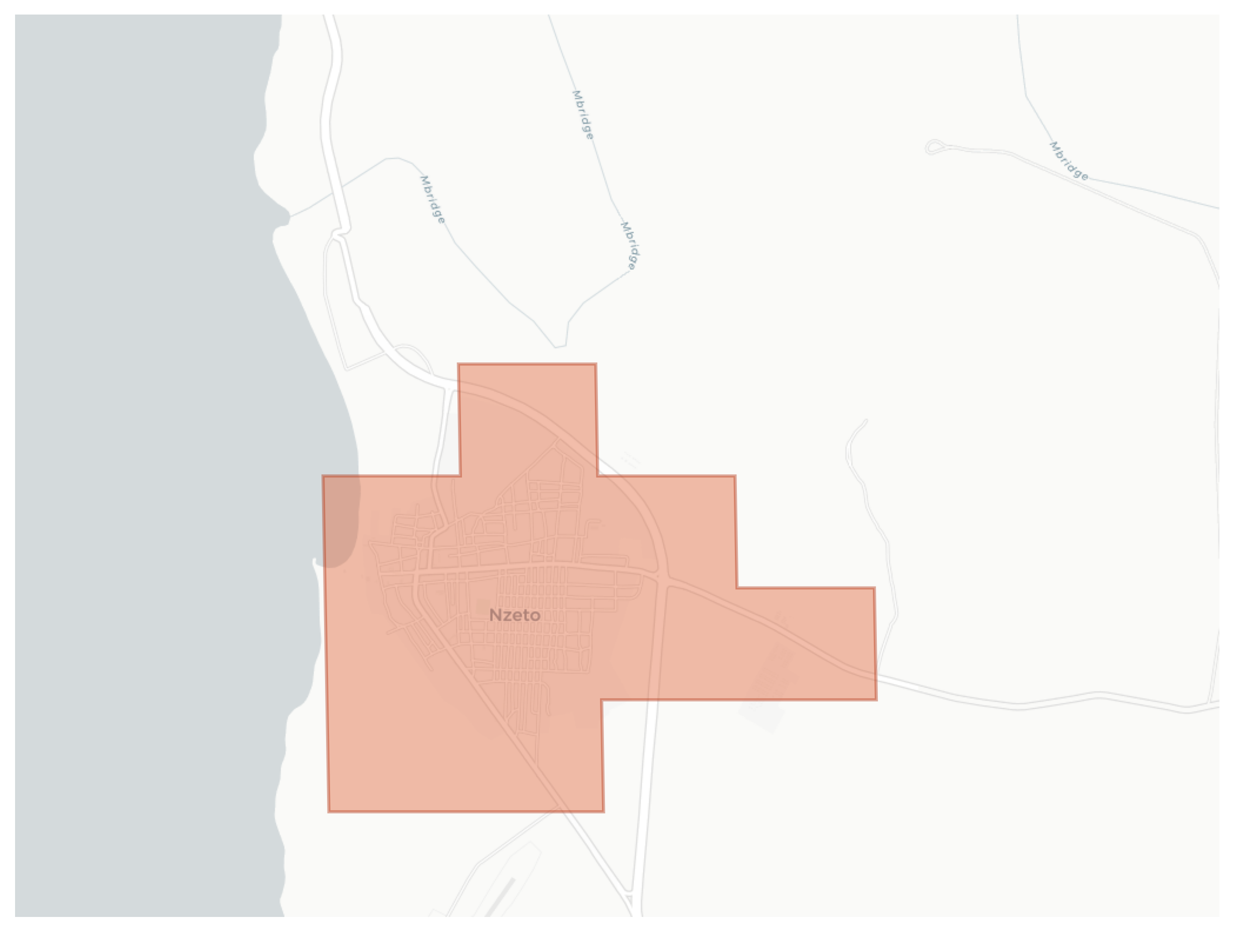 N'zeto geographic map