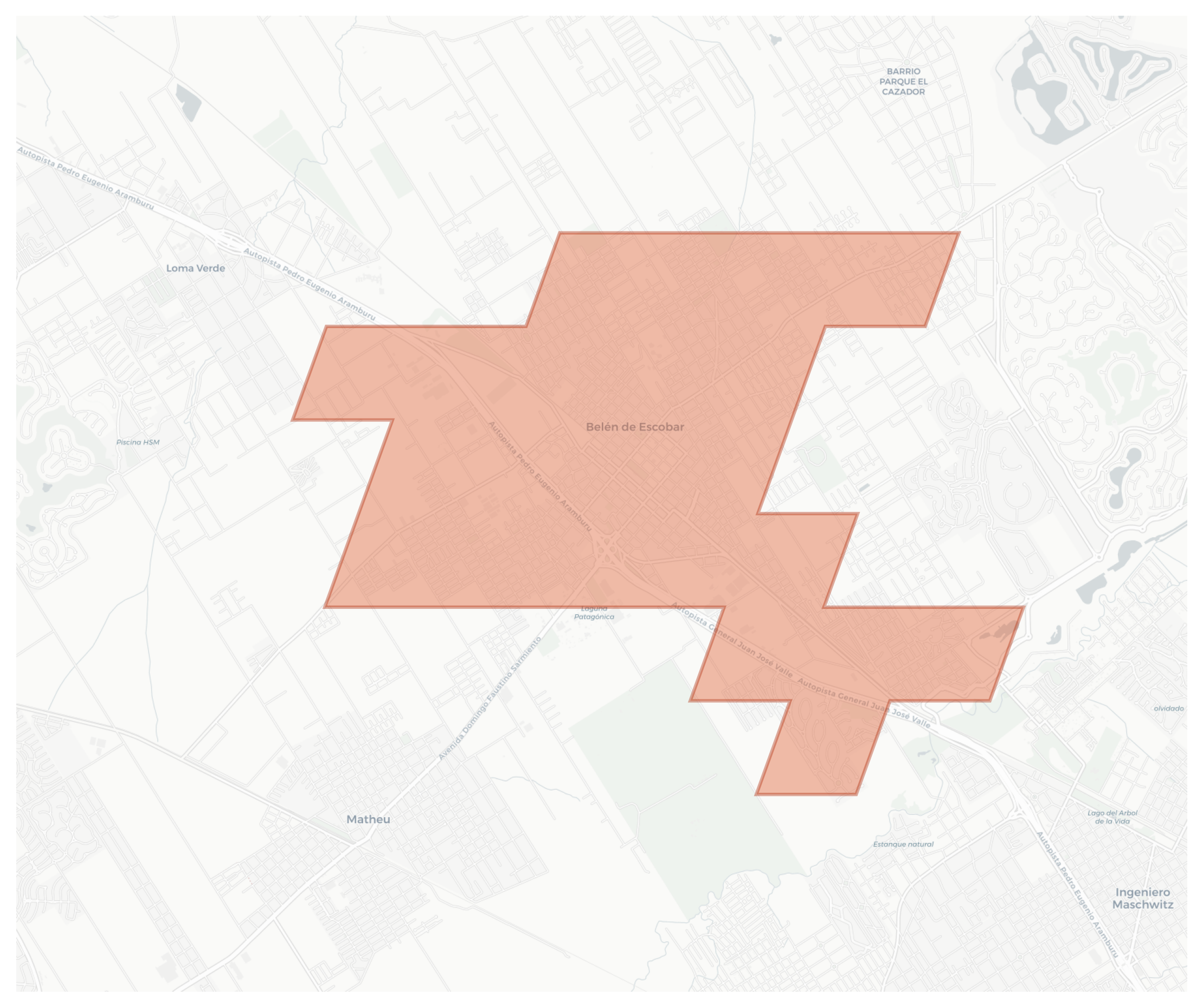 Belén de Escobar geographic map