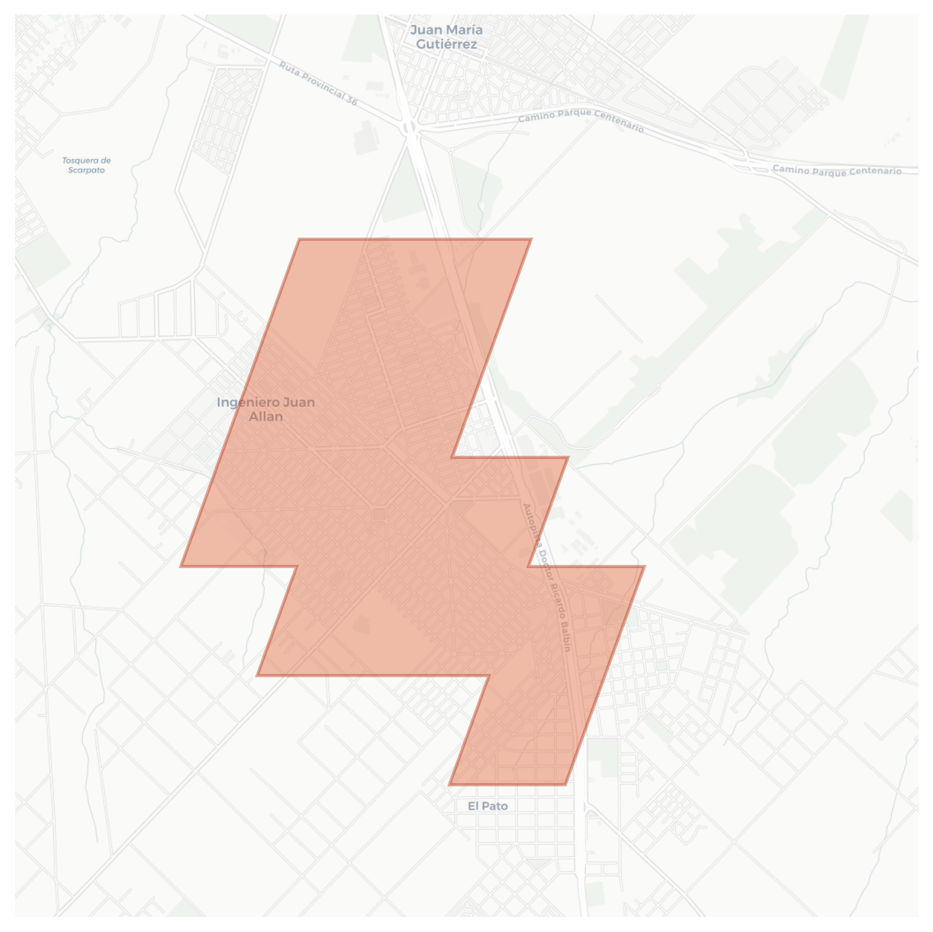 Ingeniero Juan Allan geographic map