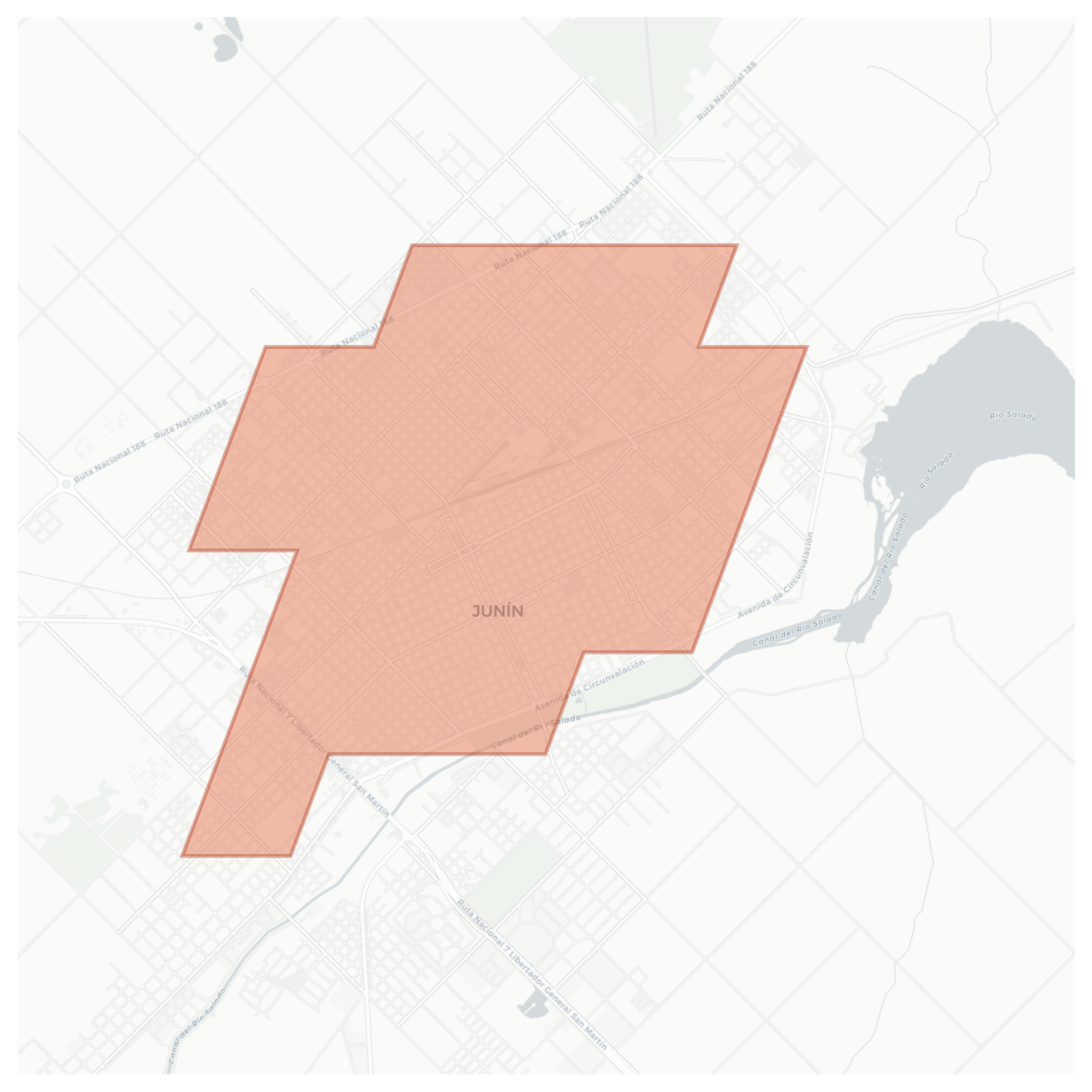 Junín geographic map