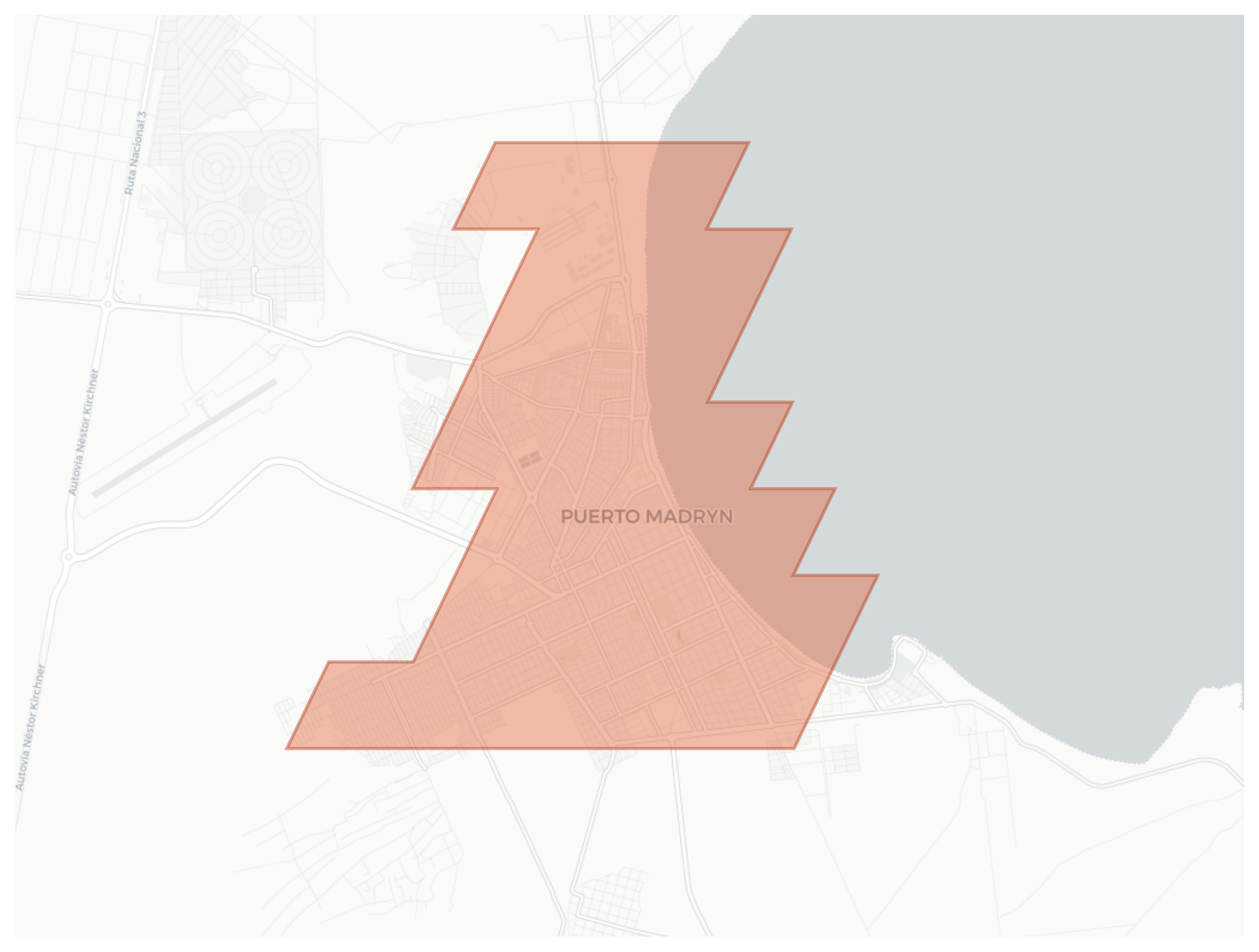 Puerto Madryn geographic map