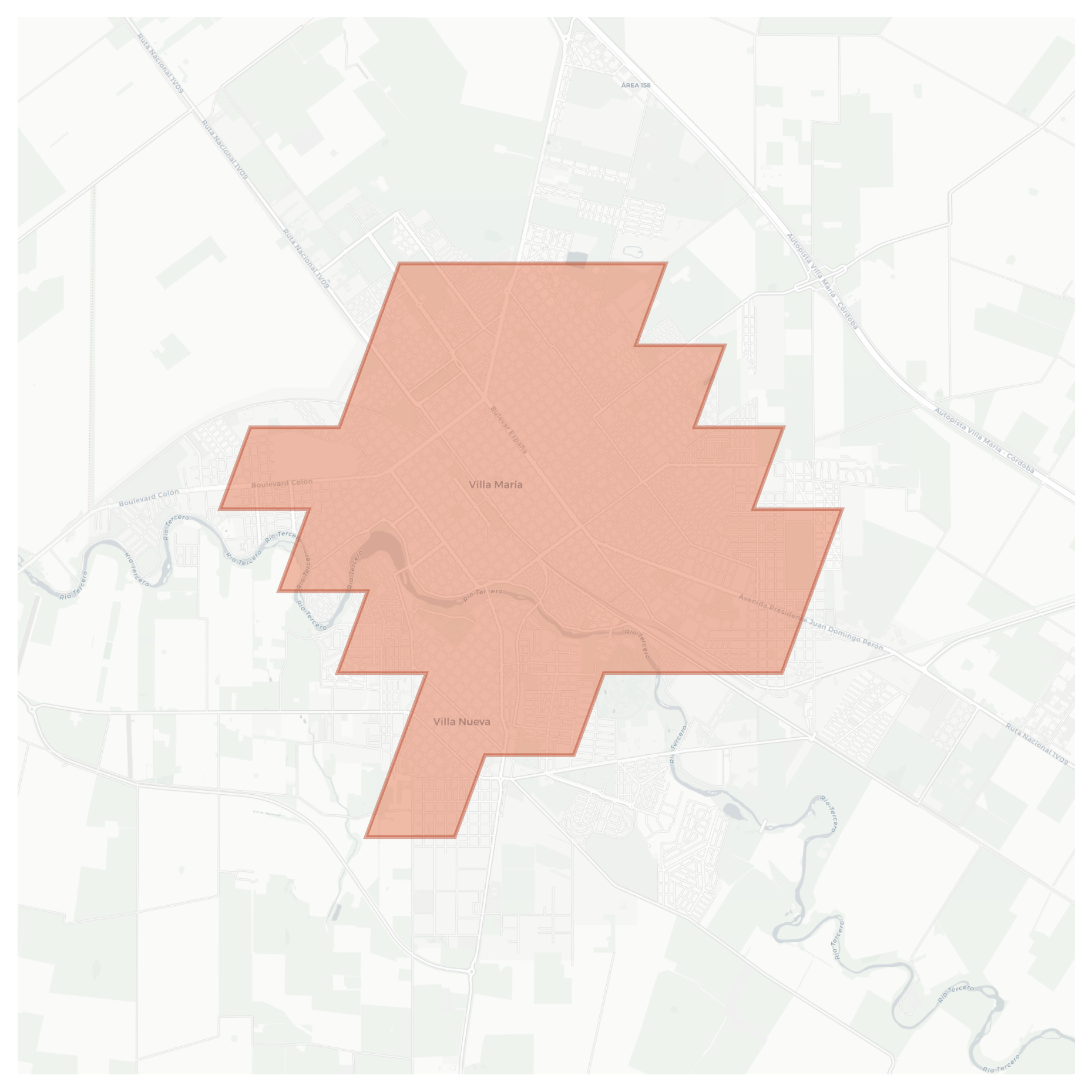 Villa María geographic map