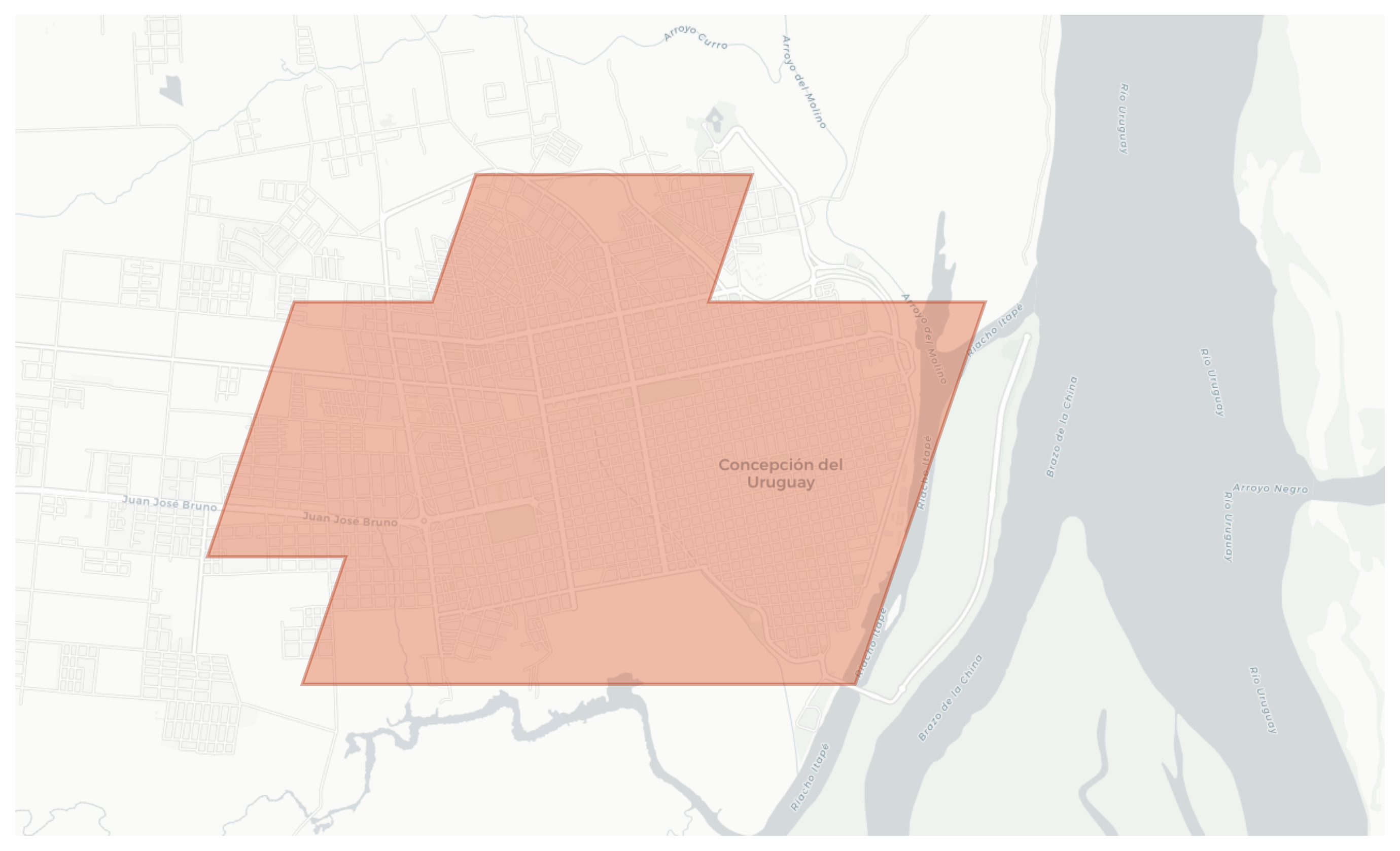 Concepción del Uruguay geographic map