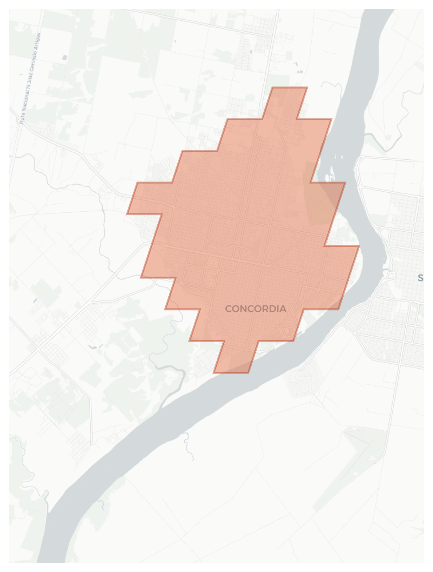Concordia geographic map