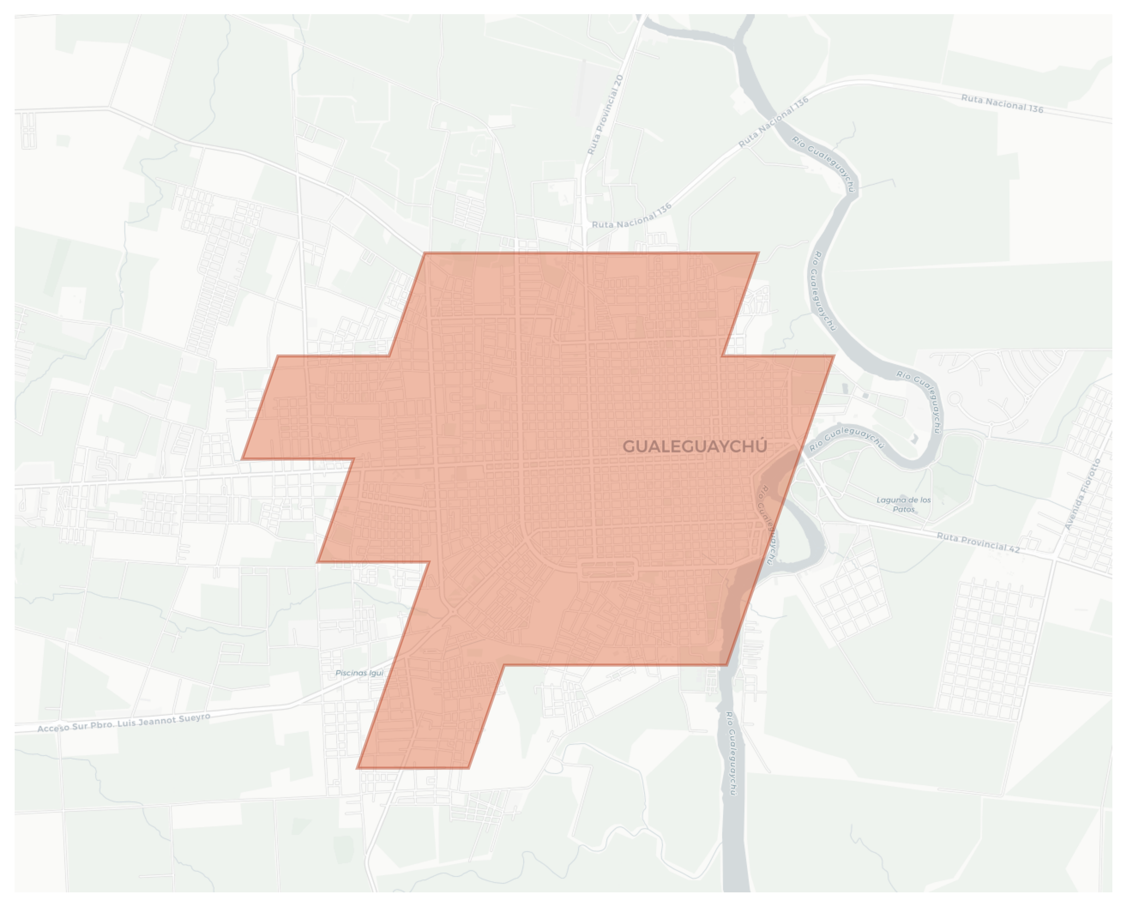 Gualeguaychu geographic map