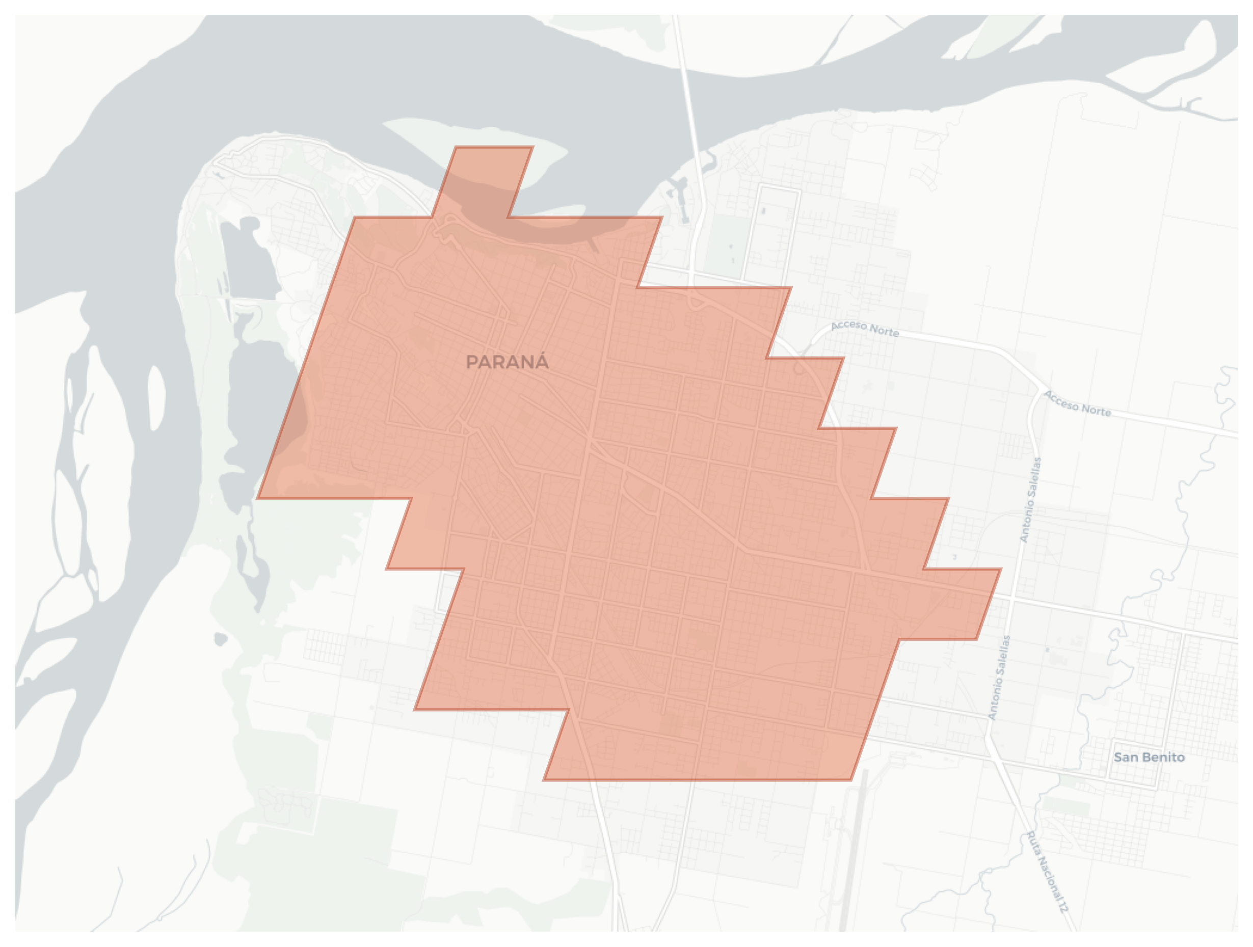 Paraná geographic map
