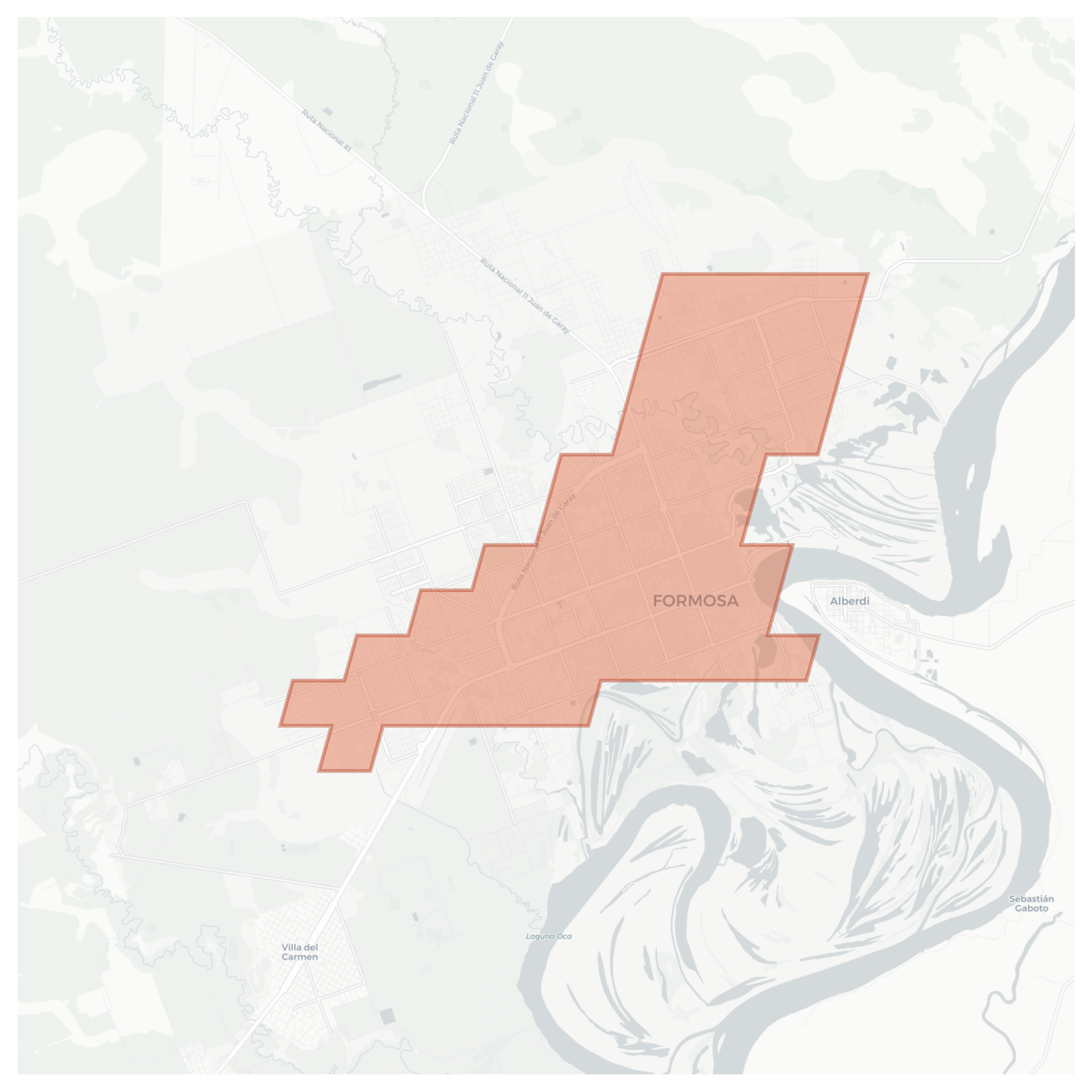 Formosa geographic map