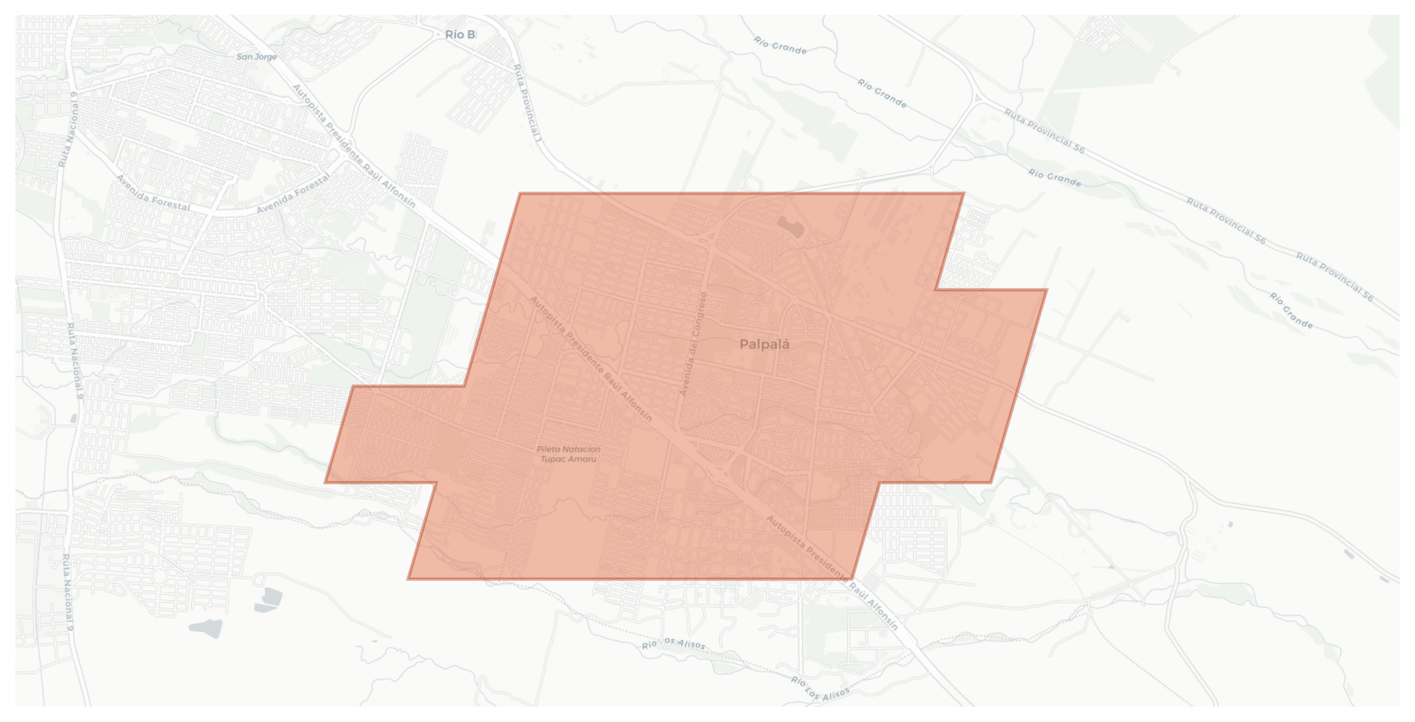 Palpalá geographic map