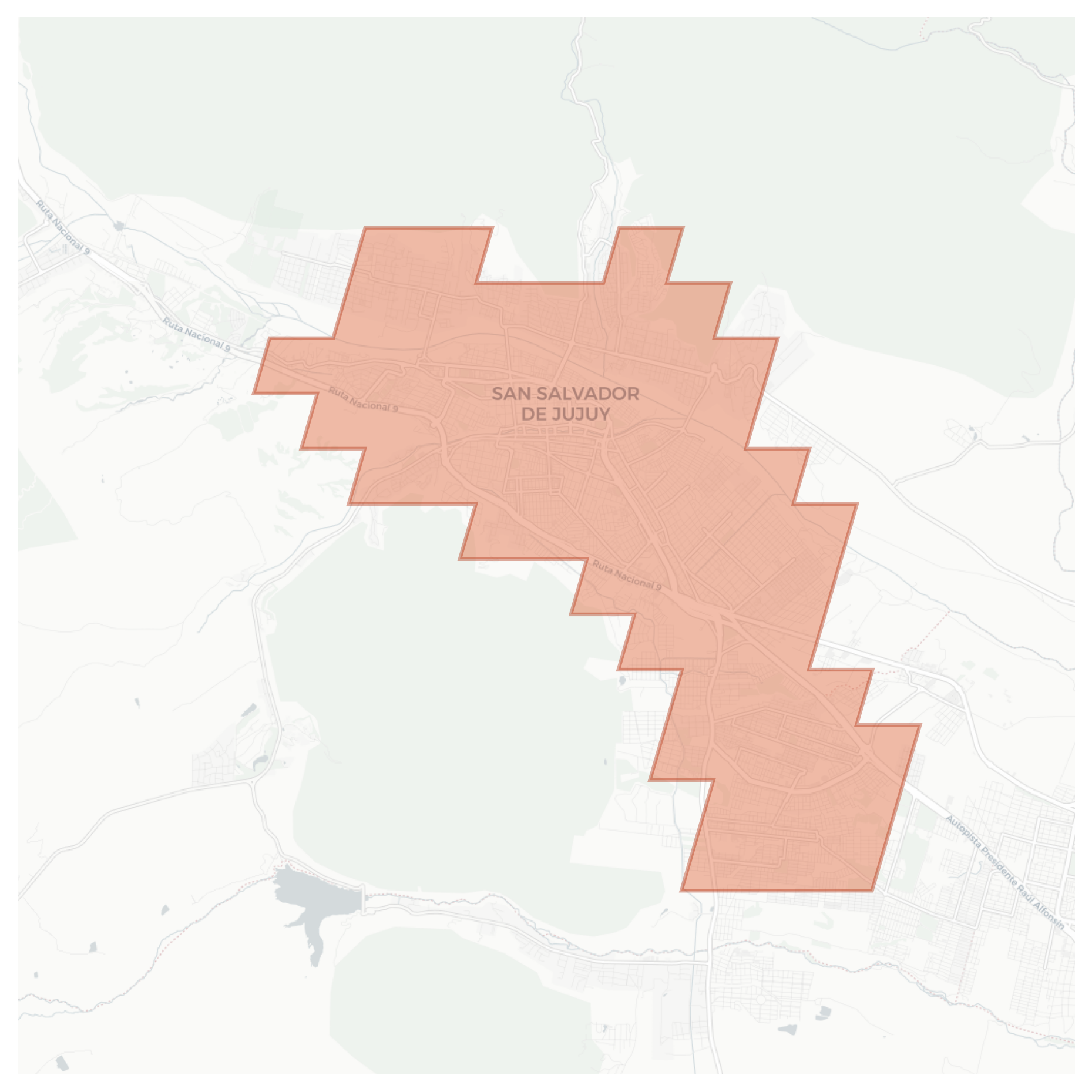 San Salvador de Jujuy geographic map