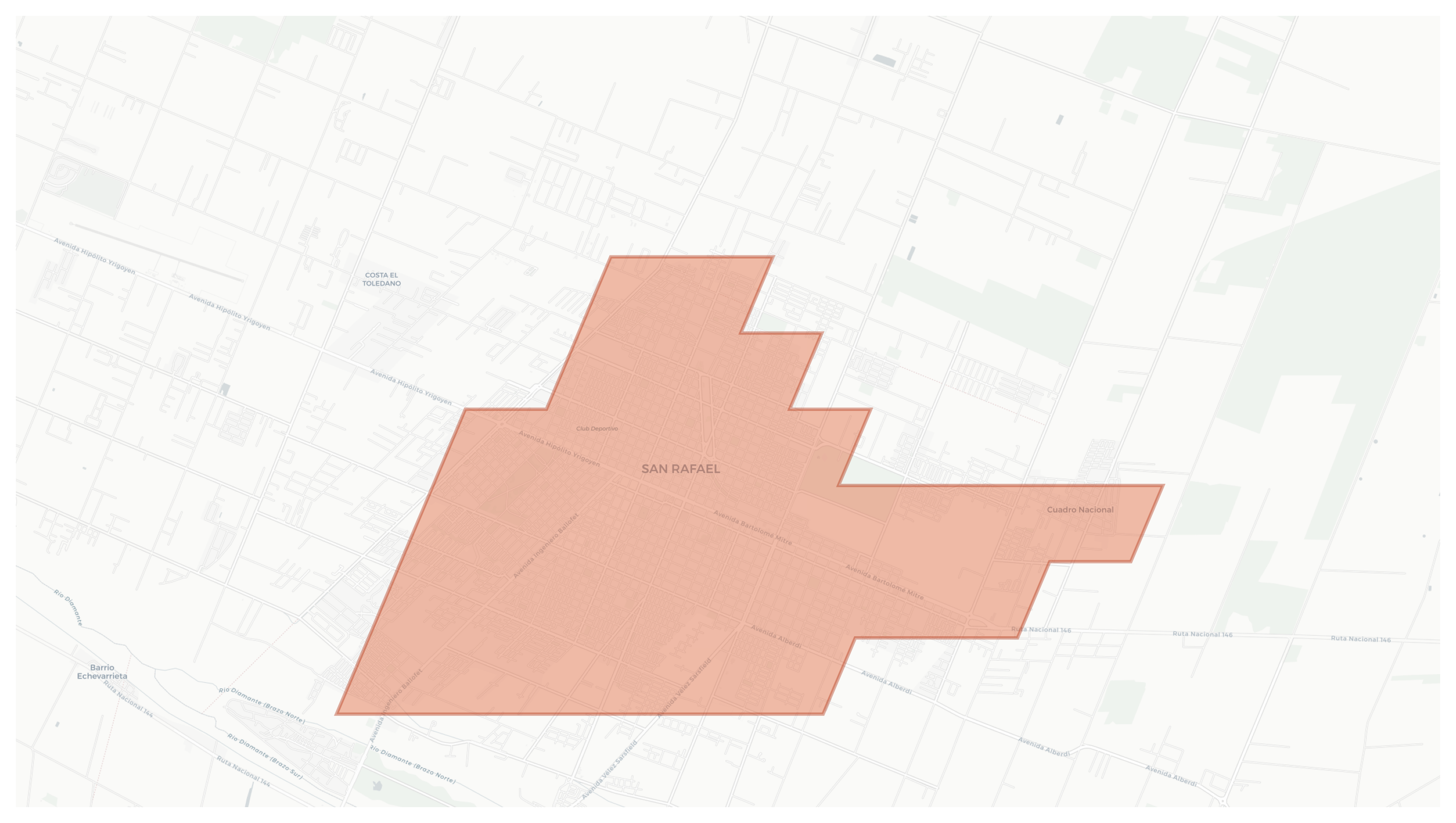 San Rafael geographic map