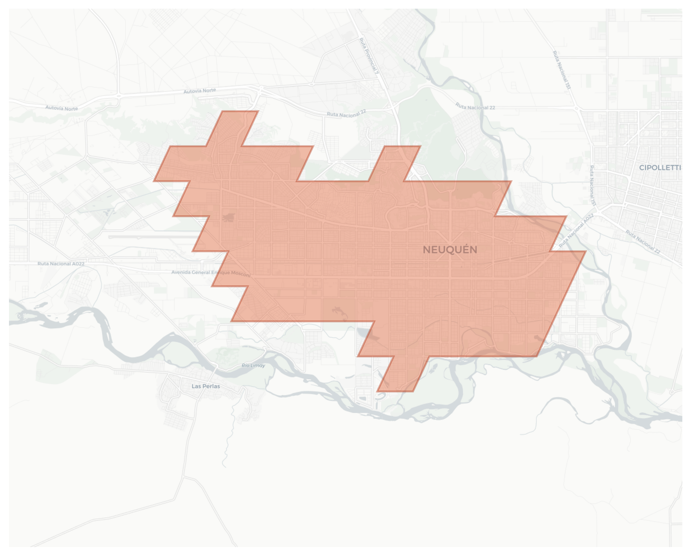 Neuquén geographic map