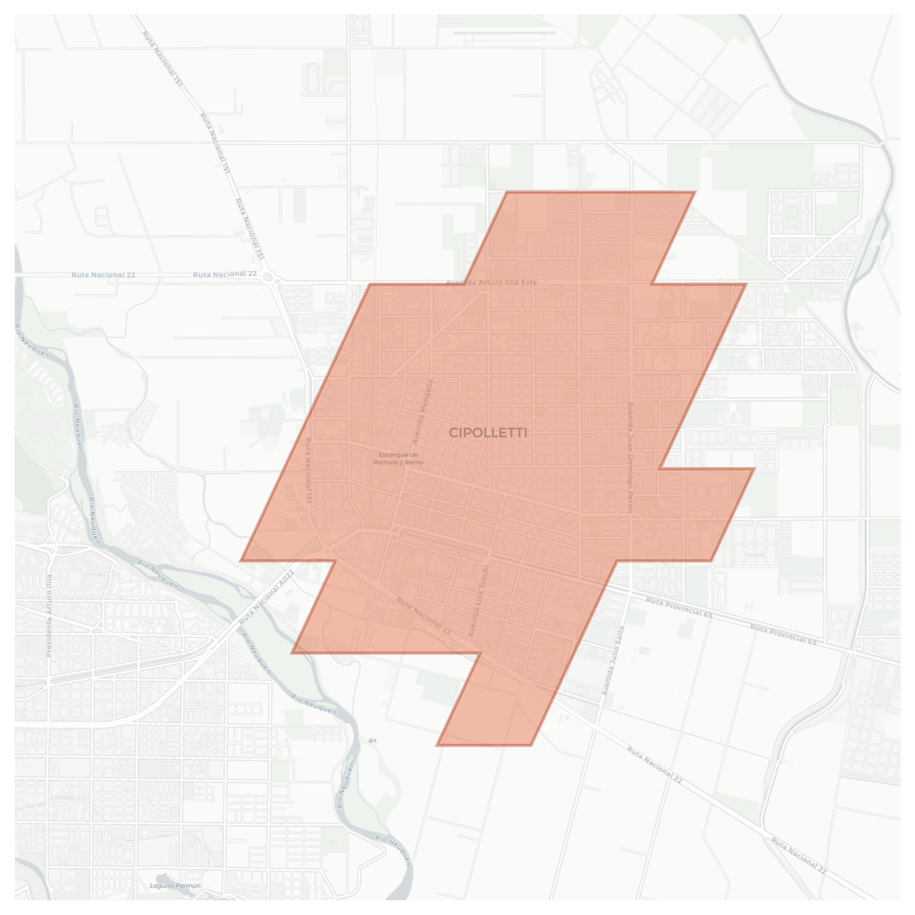 Cipolletti geographic map