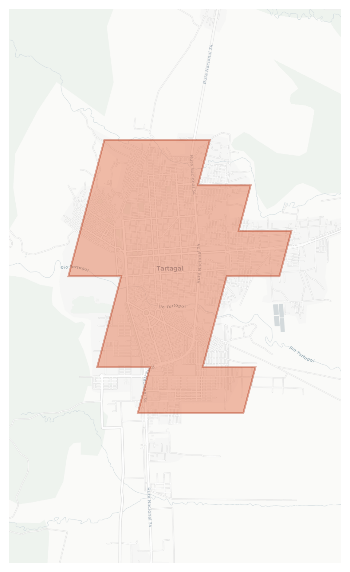 Tartagal geographic map