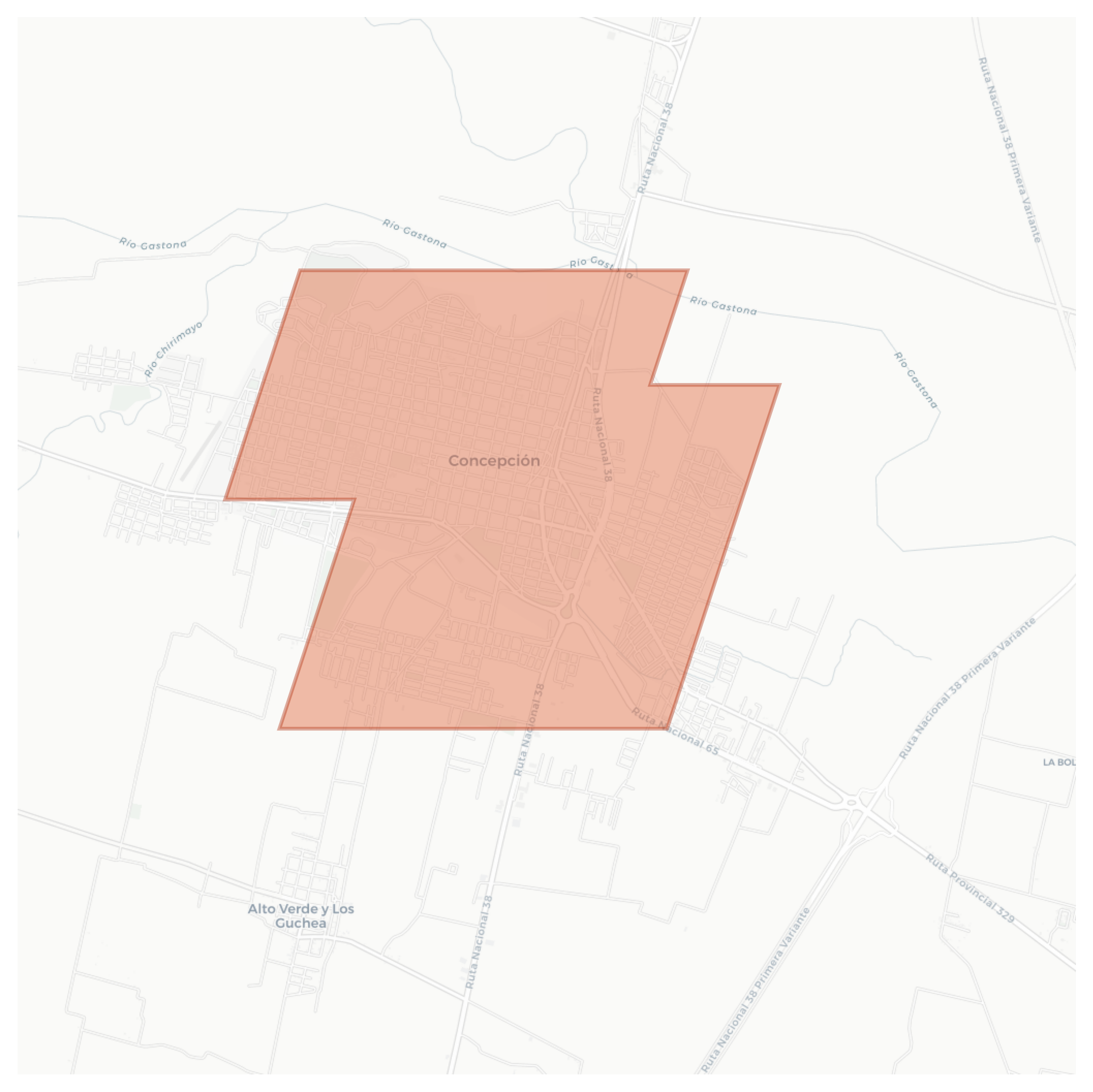 Concepción geographic map