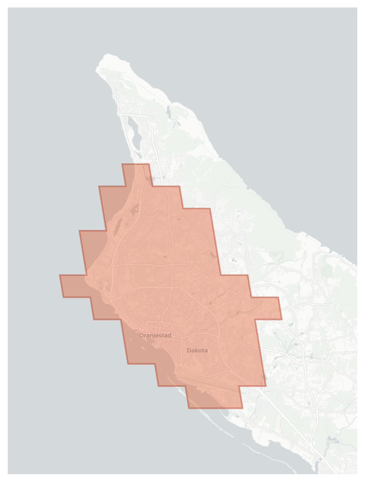 Oranjestad geographic map