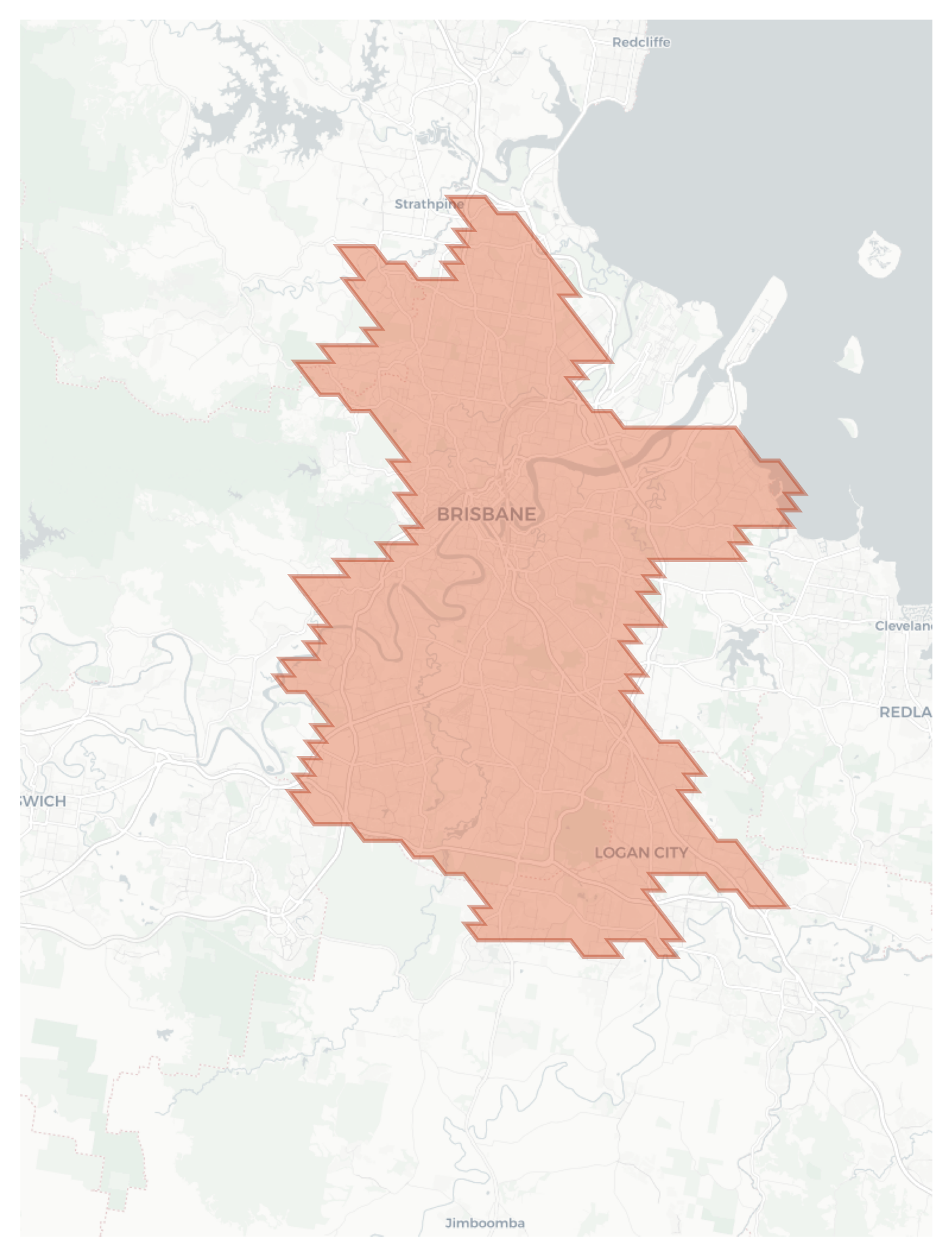 Brisbane geographic map