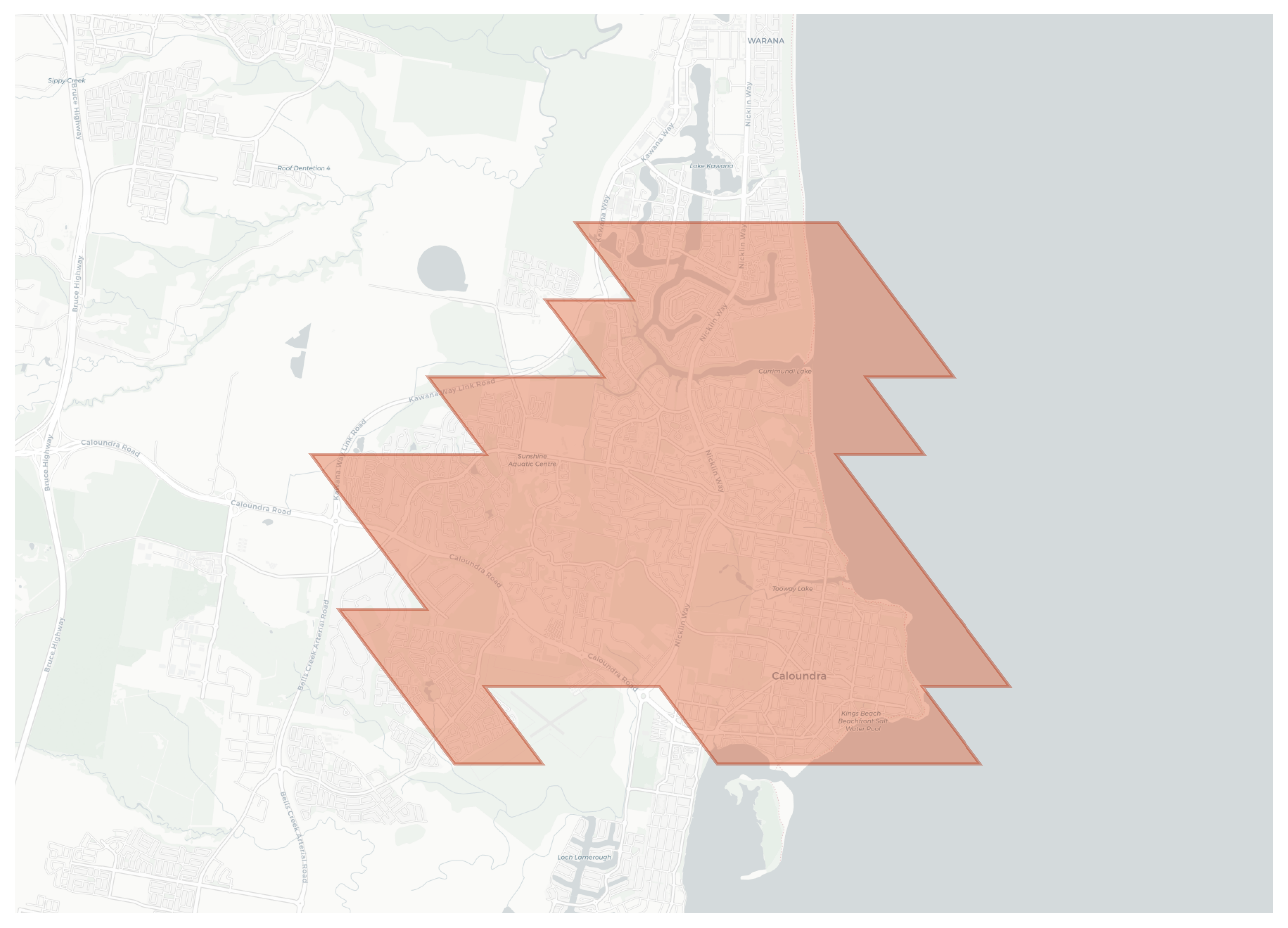 Caloundra geographic map