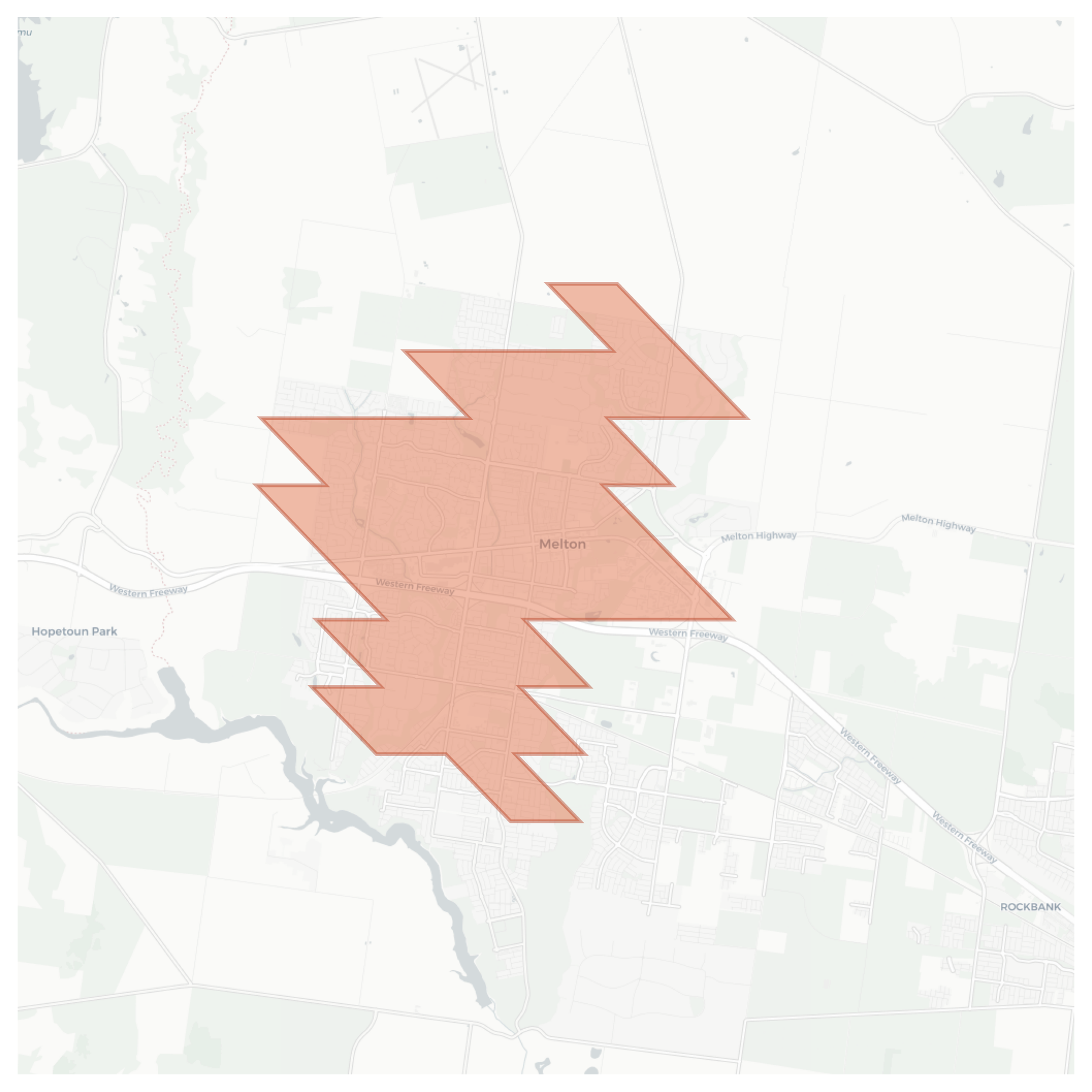 Melton geographic map