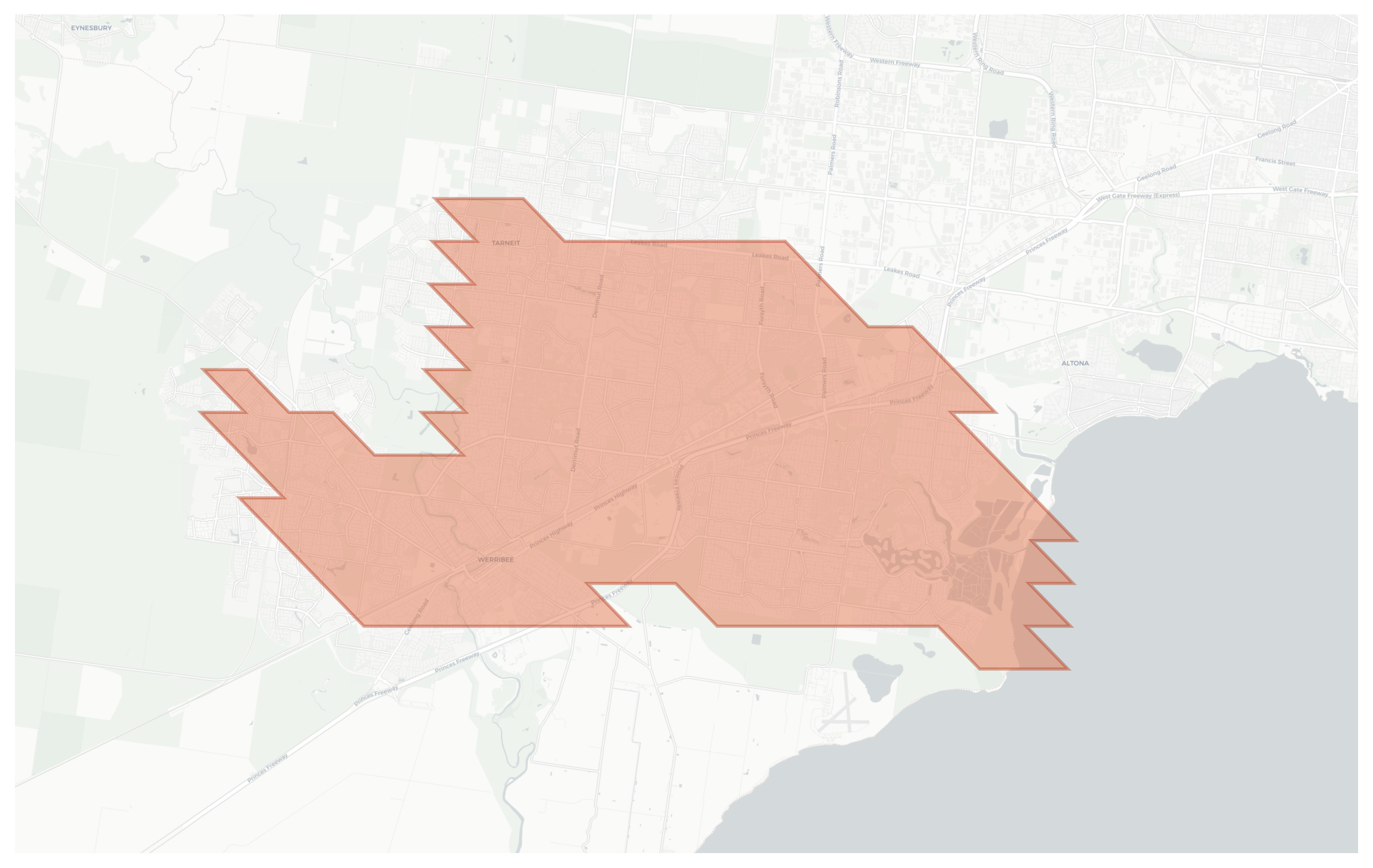 Point Cook geographic map