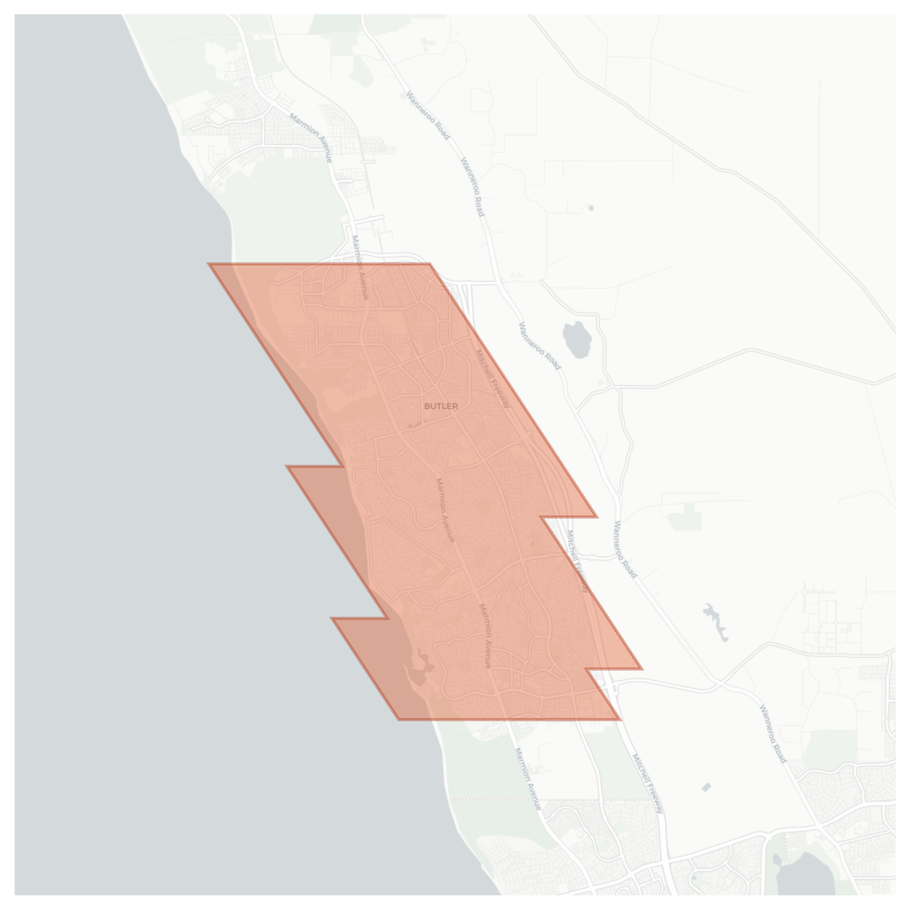 Butler geographic map