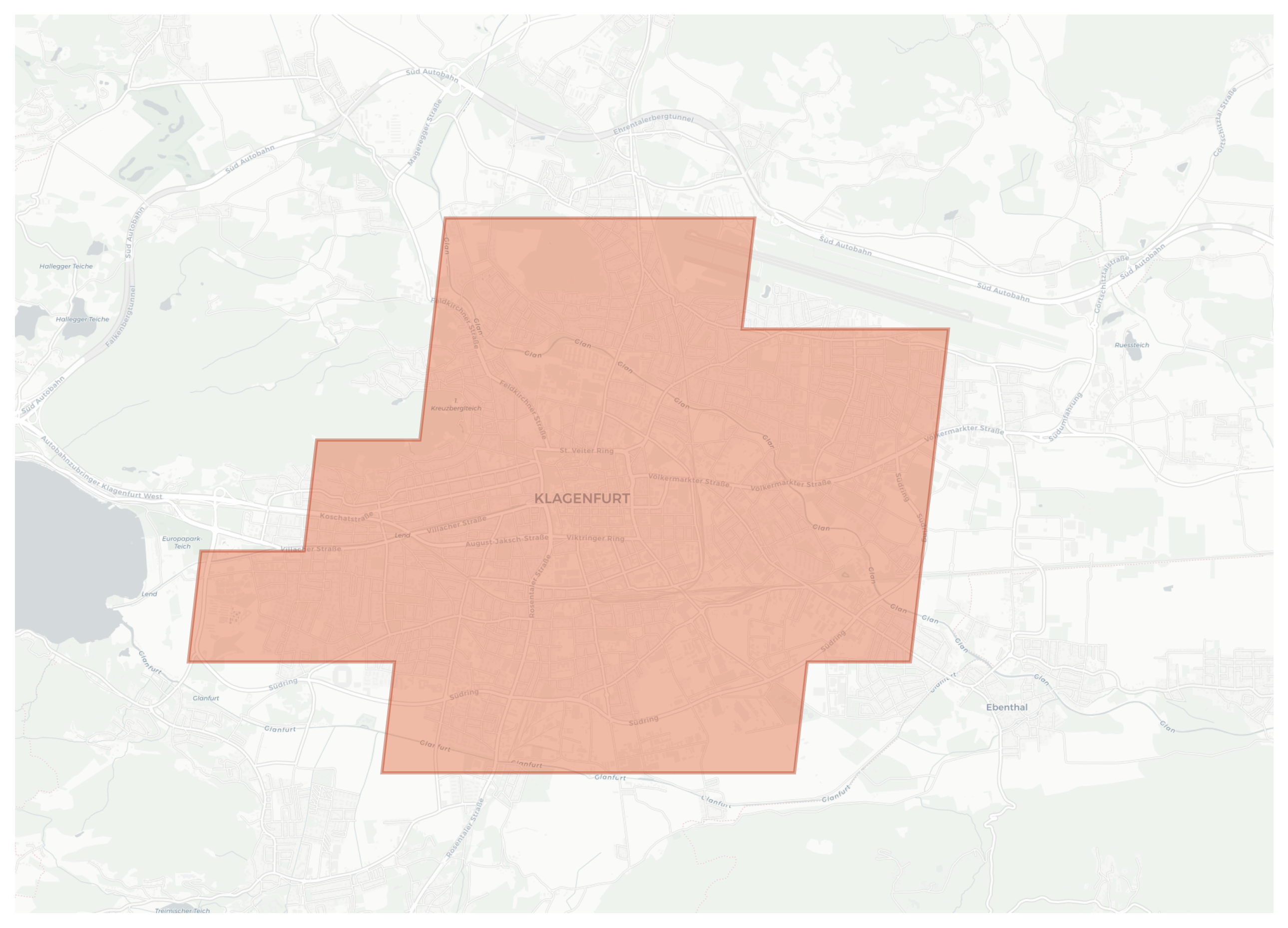Klagenfurt geographic map