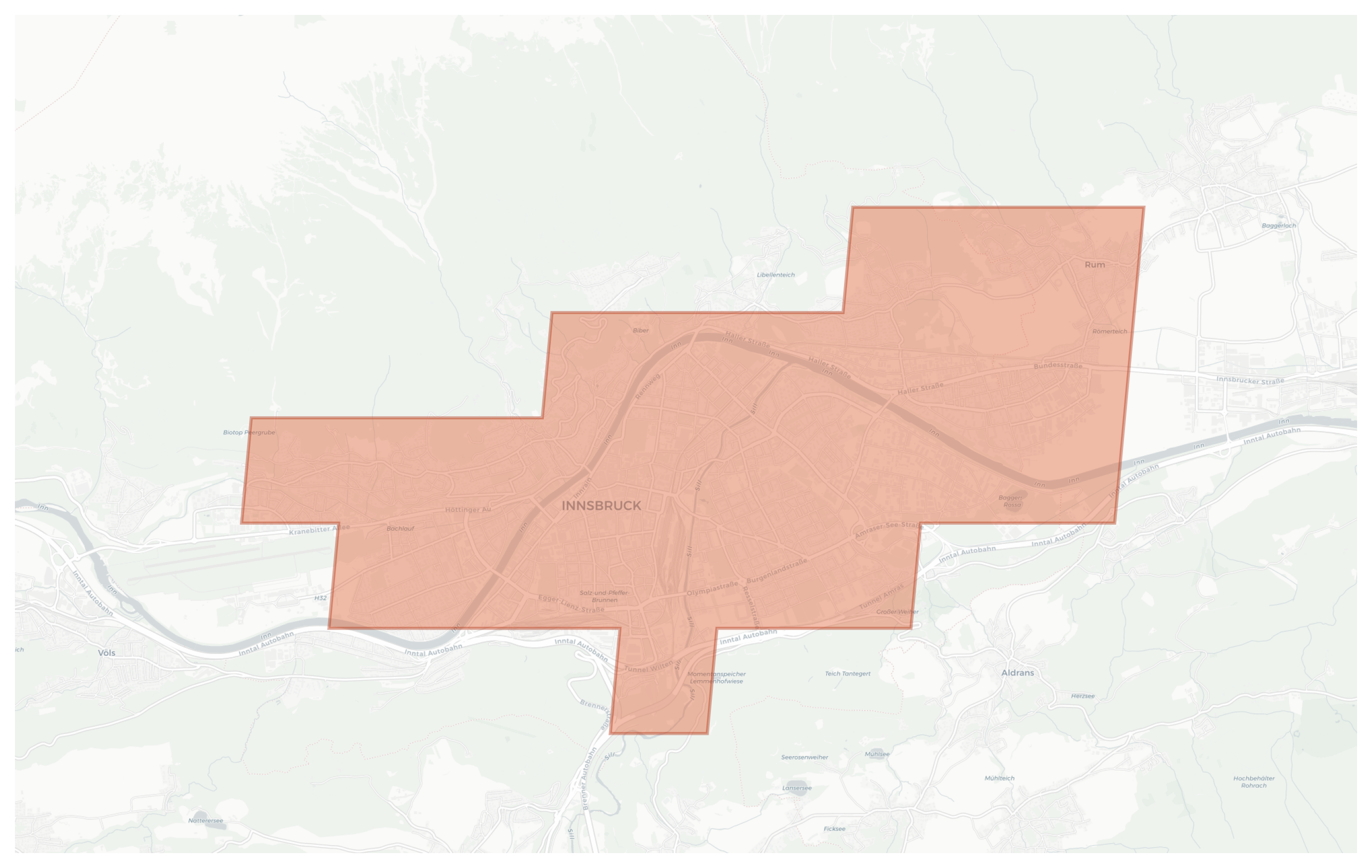 Innsbruck geographic map