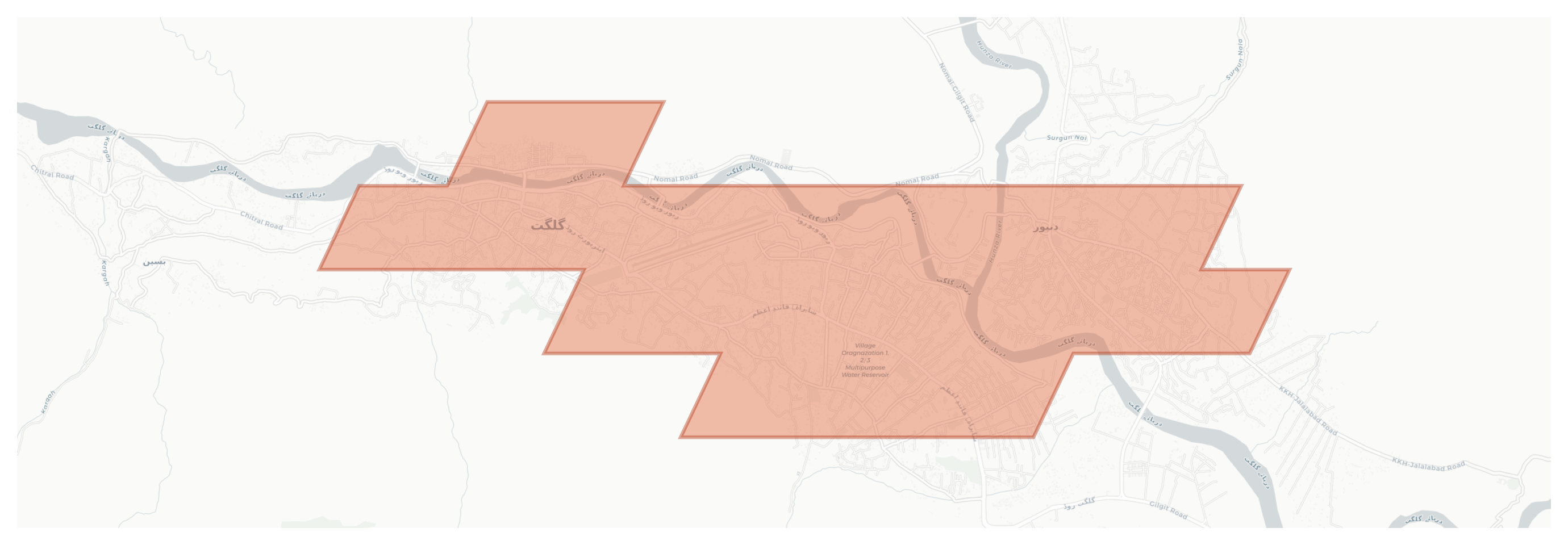 Gilgit geographic map