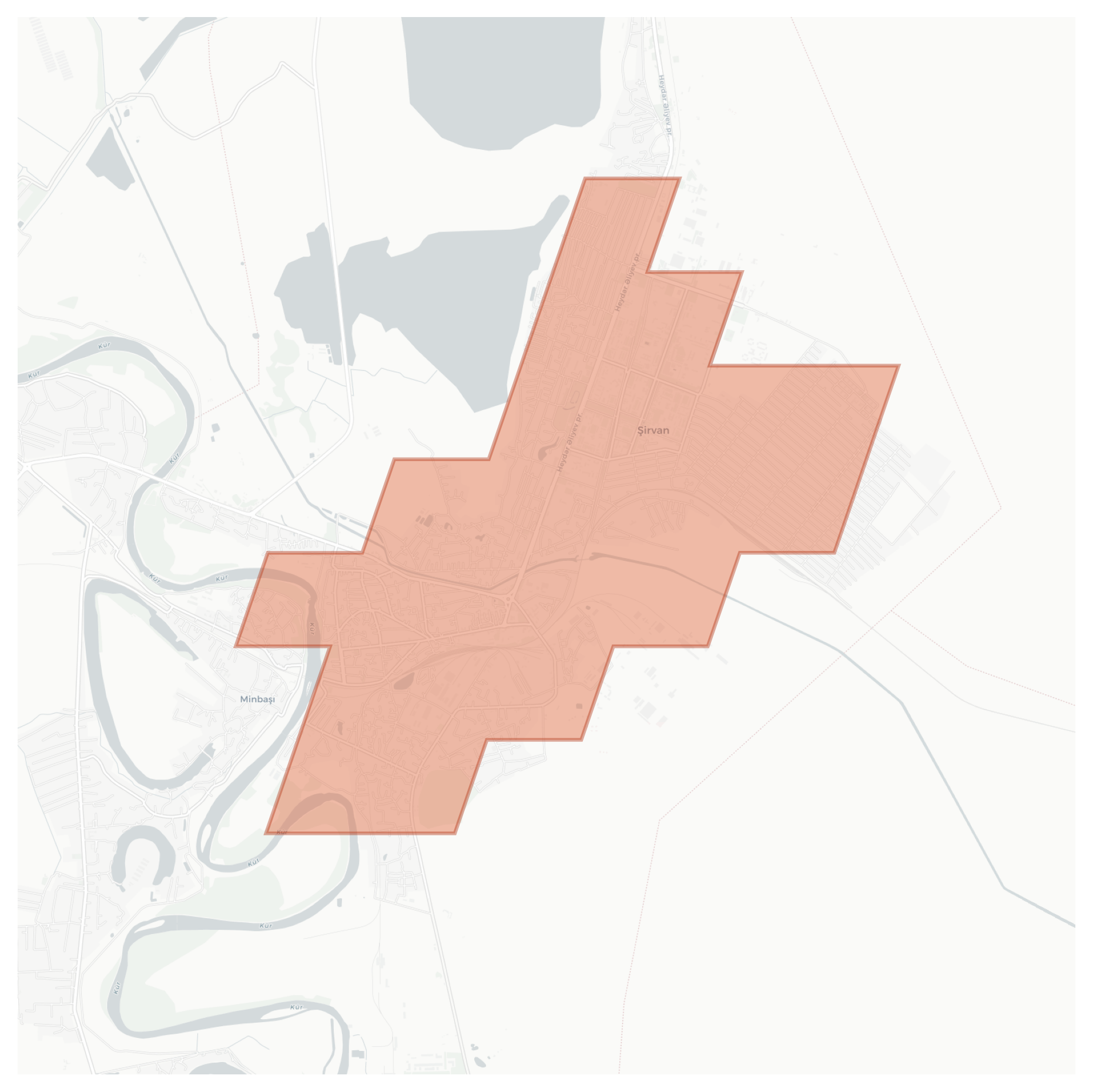 Şirvan geographic map