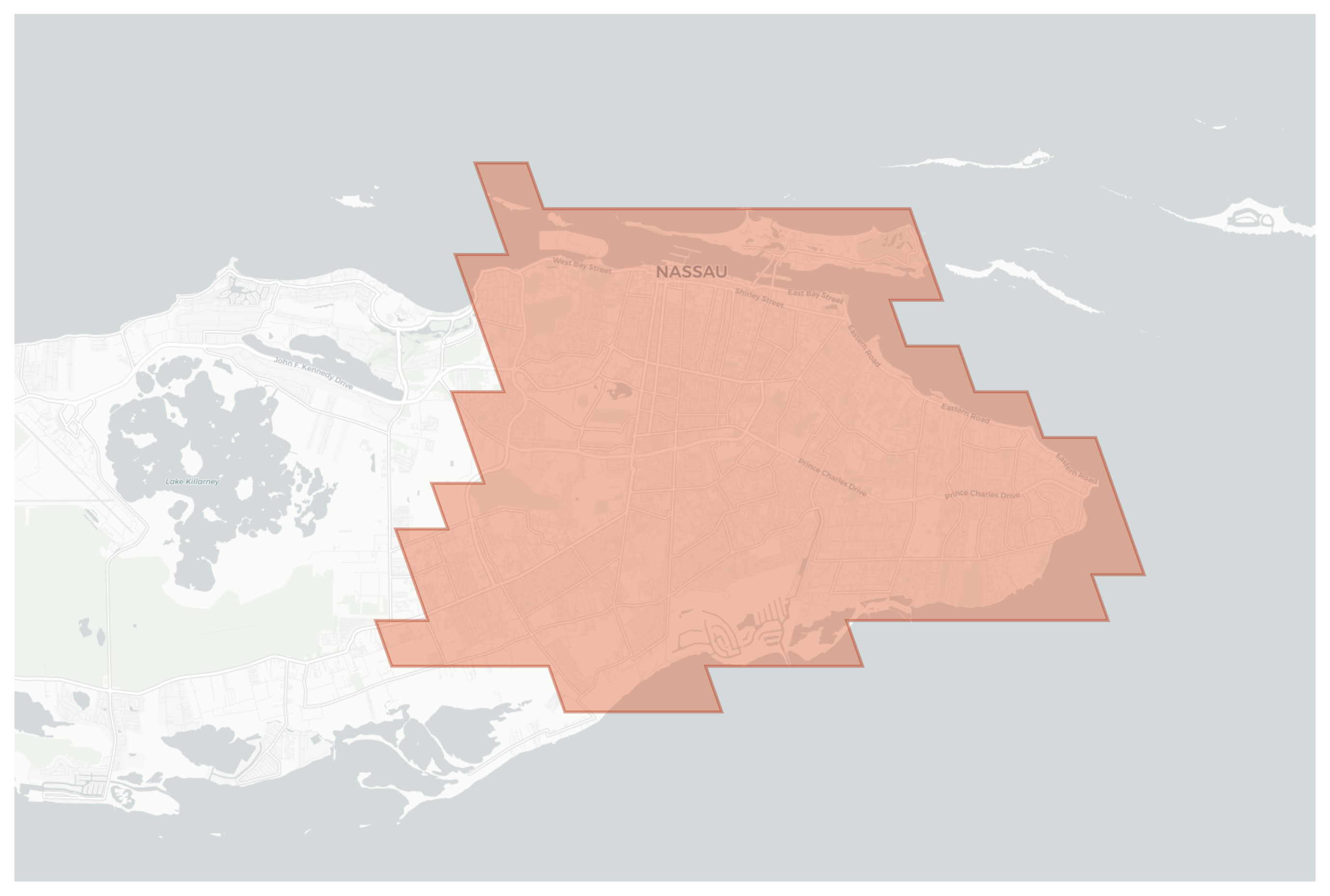 Nassau geographic map