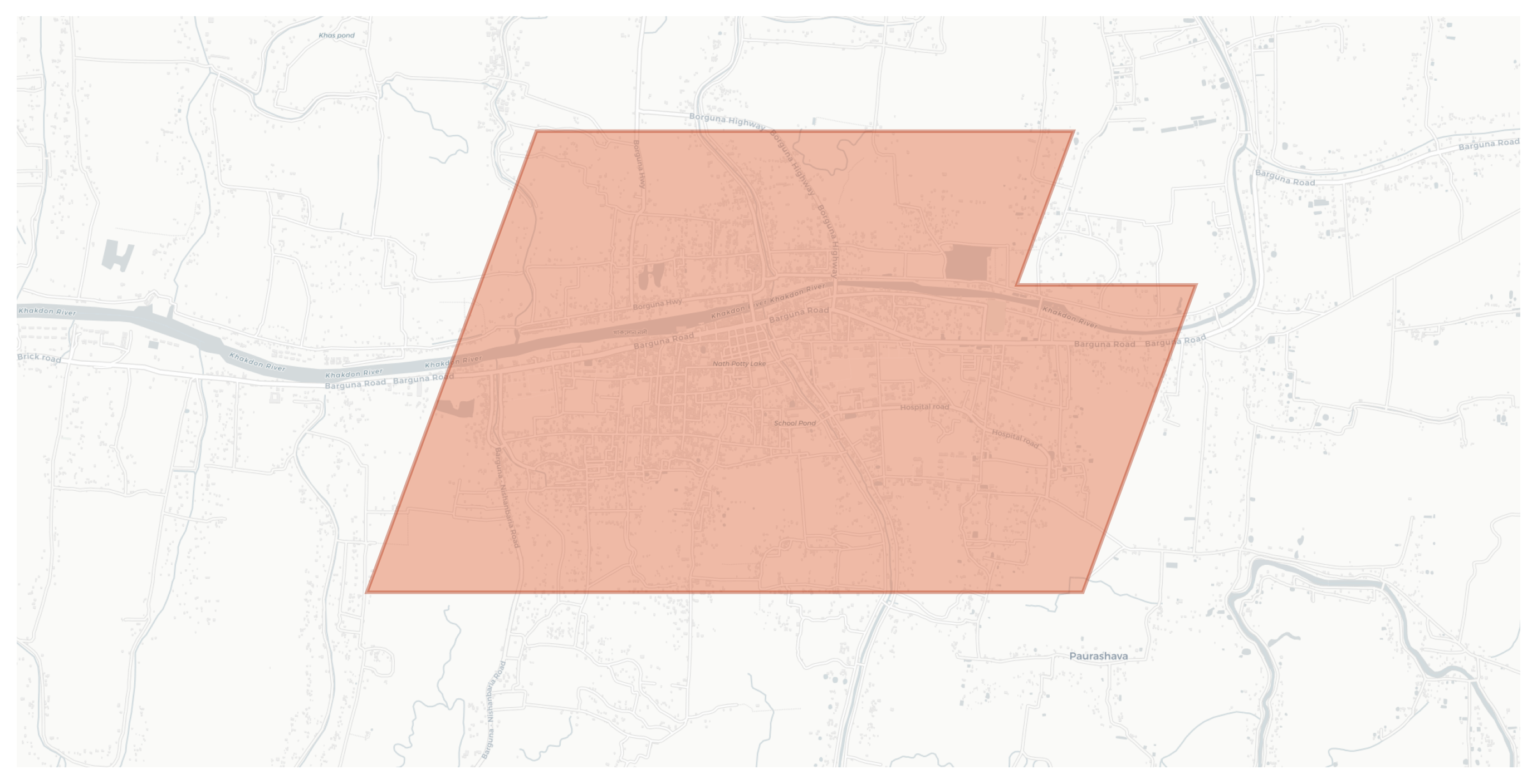 Barguna geographic map