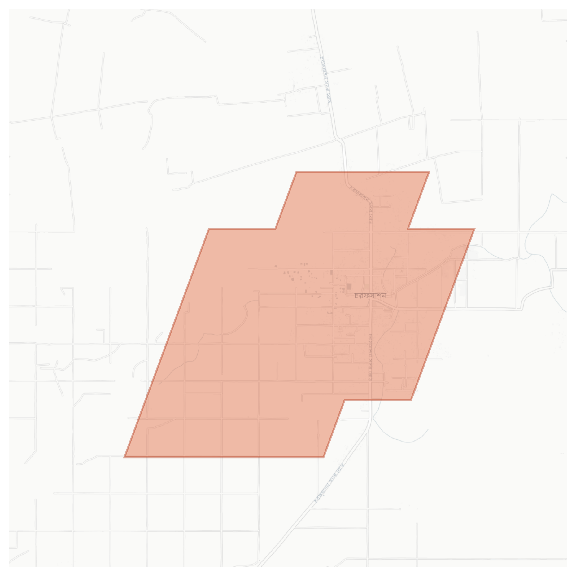 Charfasson geographic map
