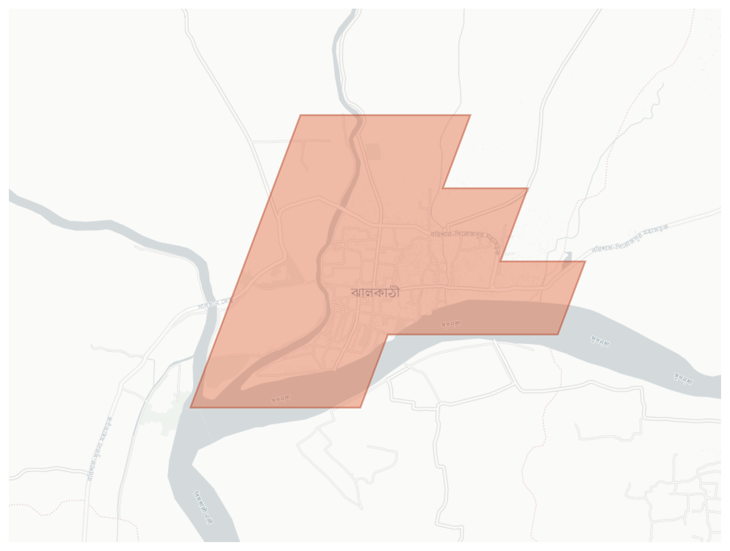 Jhalokathi geographic map