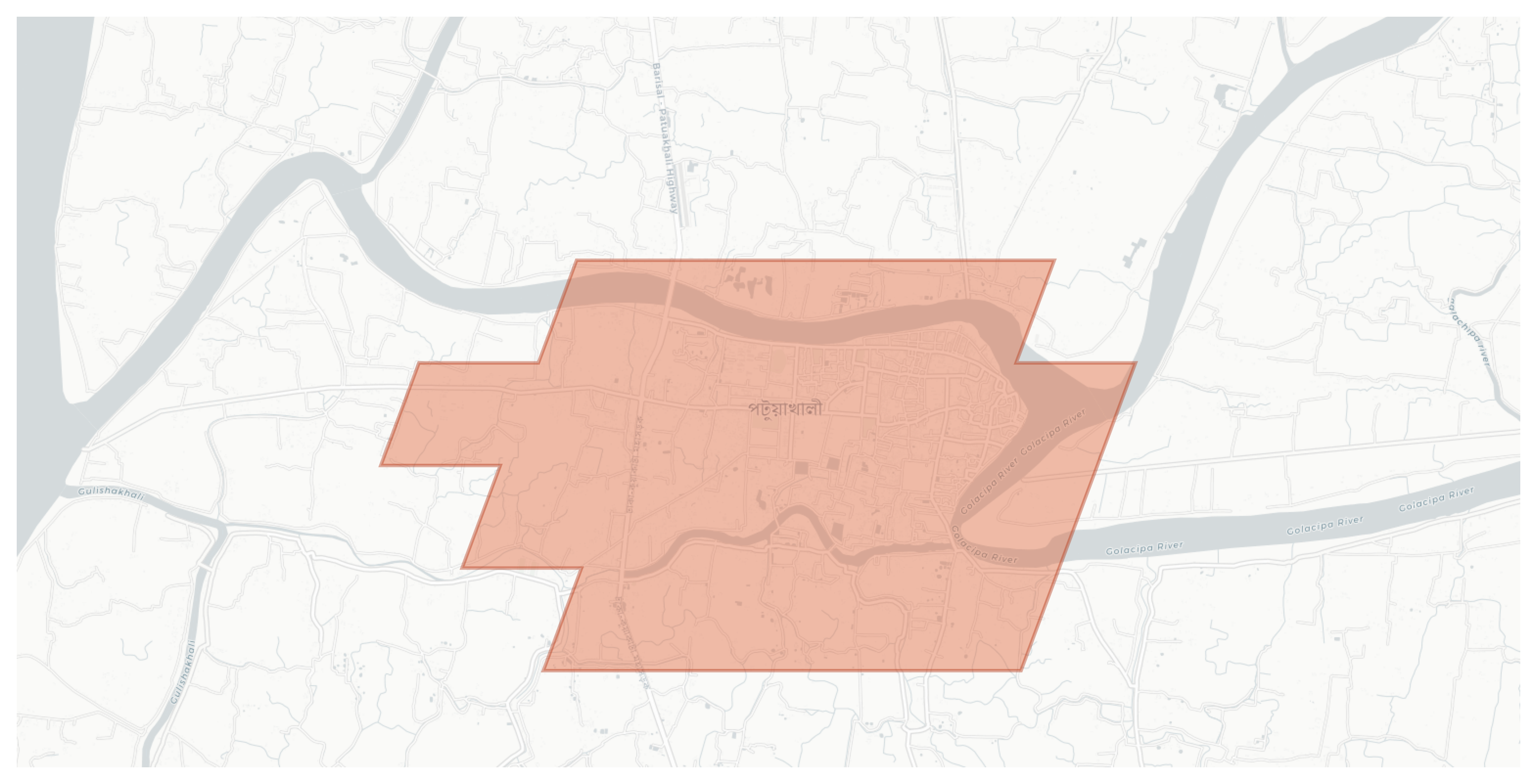Patuakhali geographic map