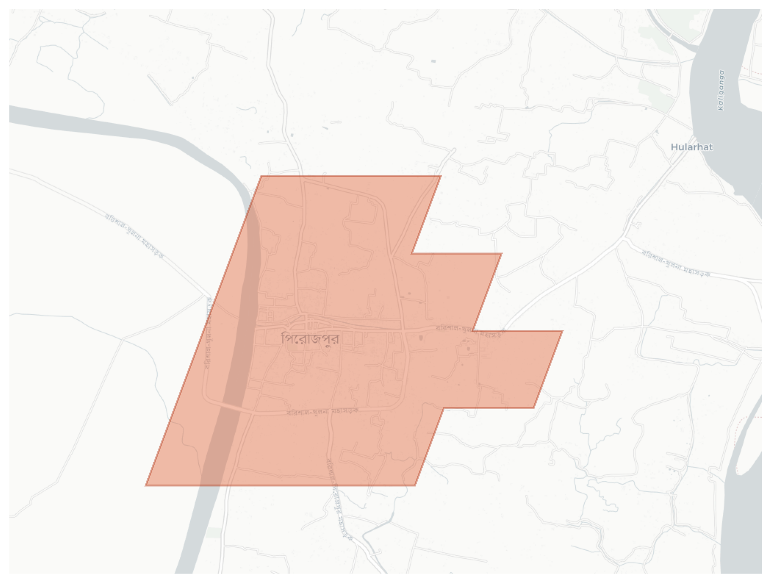 Pirojpur geographic map