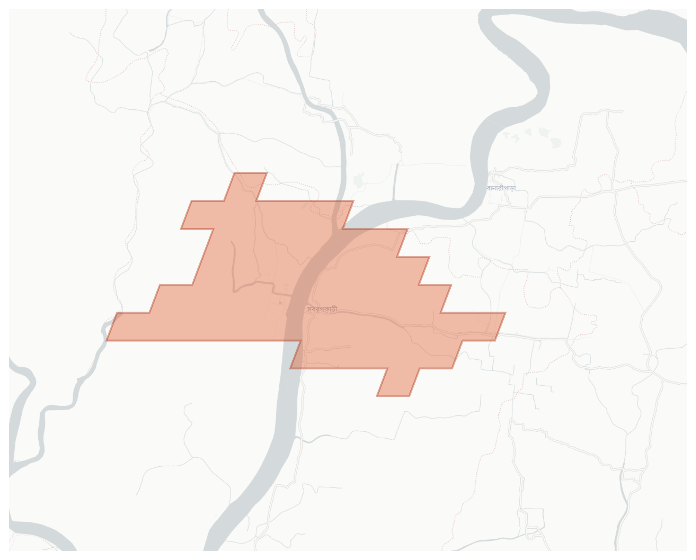 Swarupkathi geographic map
