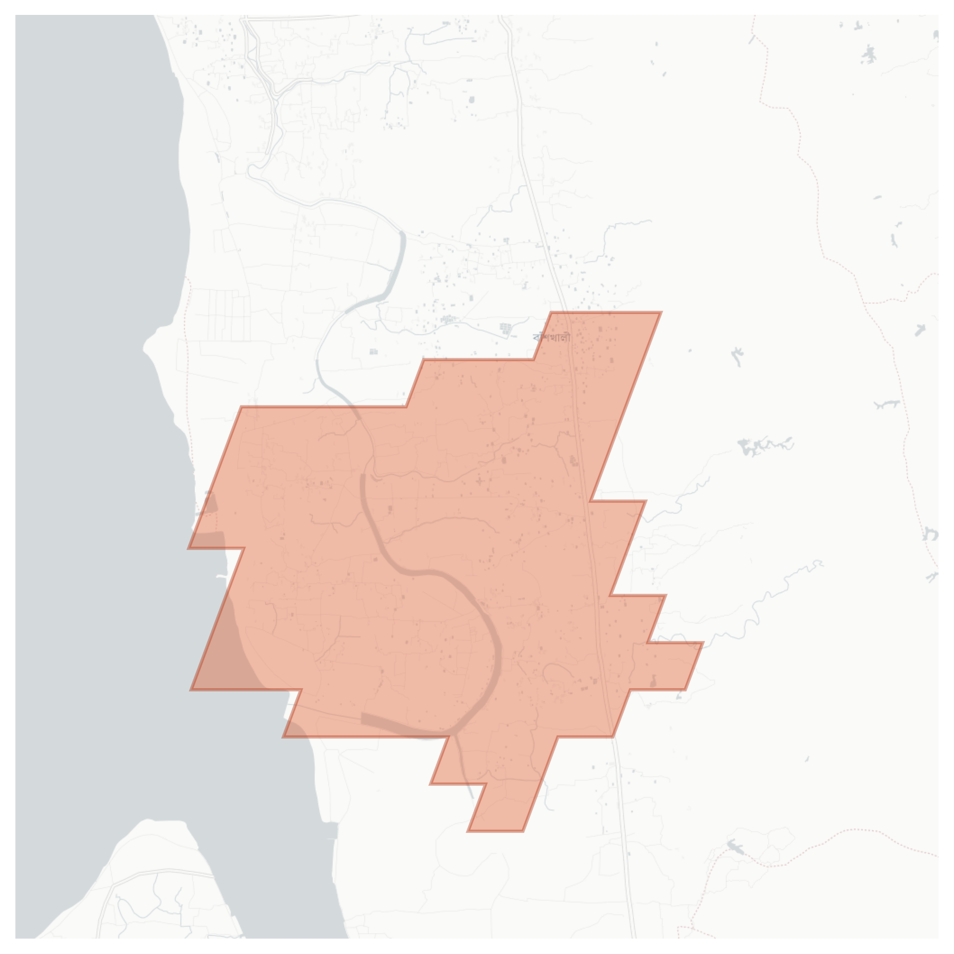 Banshkhali geographic map