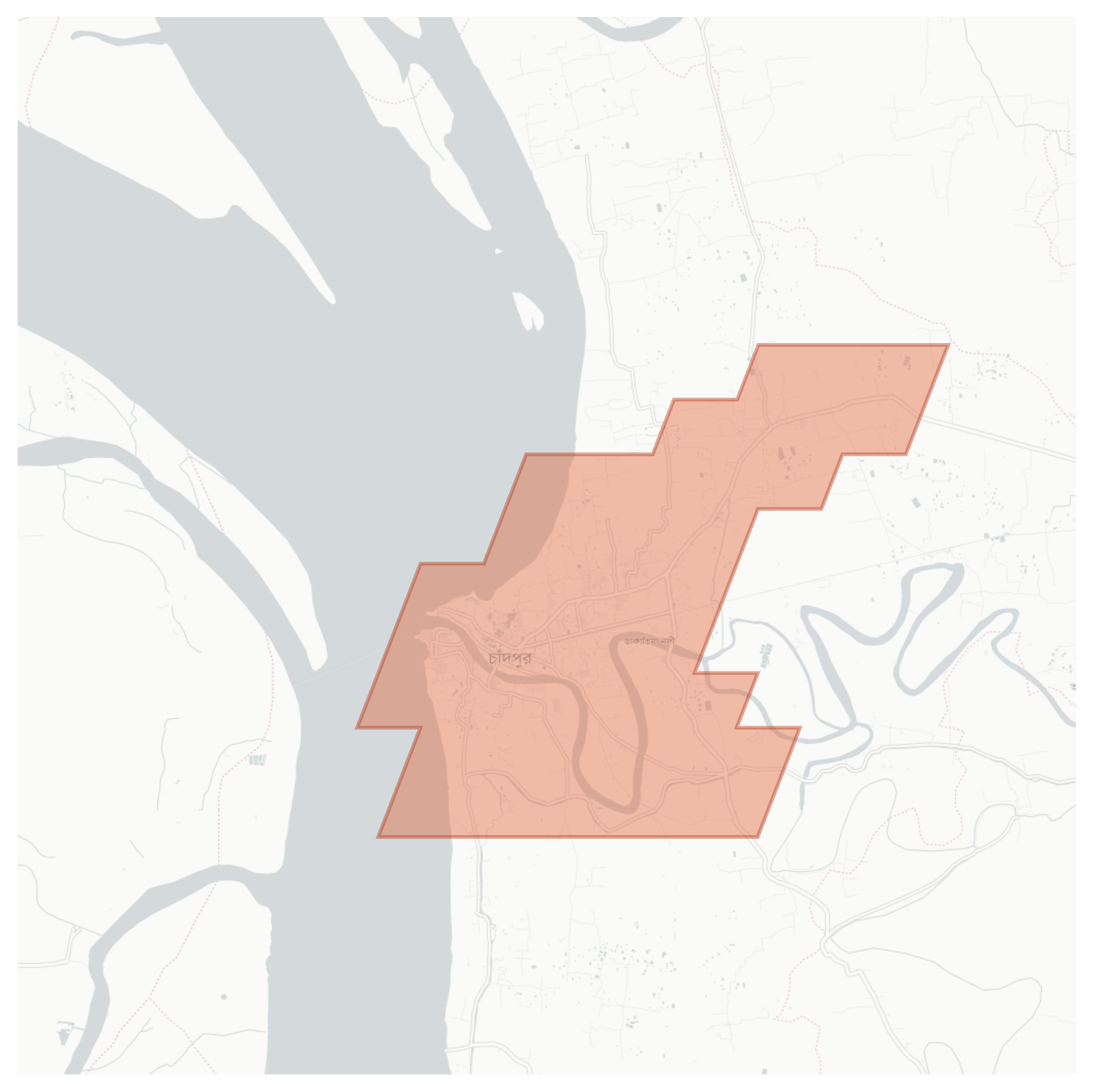 Chandpur geographic map