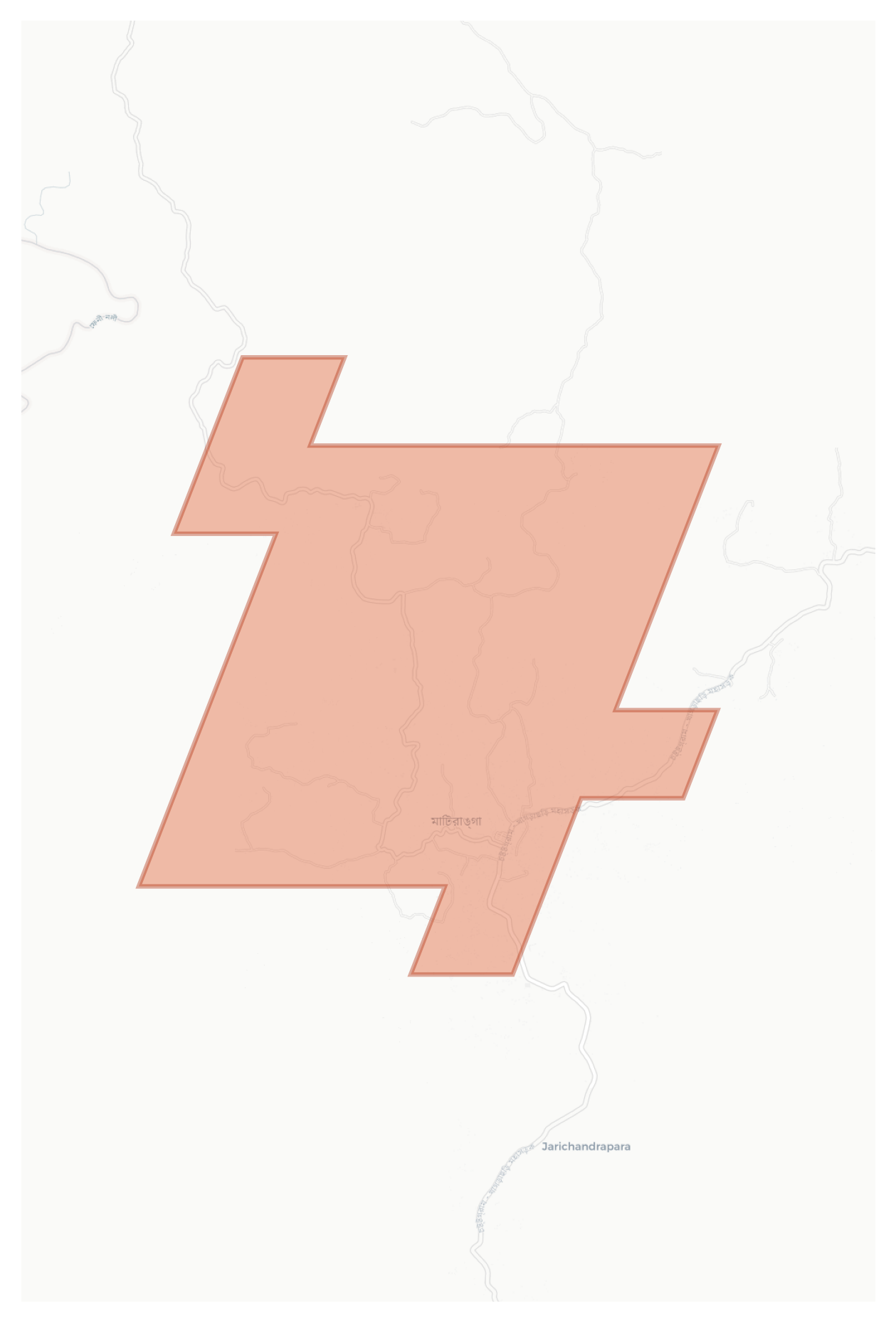 Matiranga geographic map