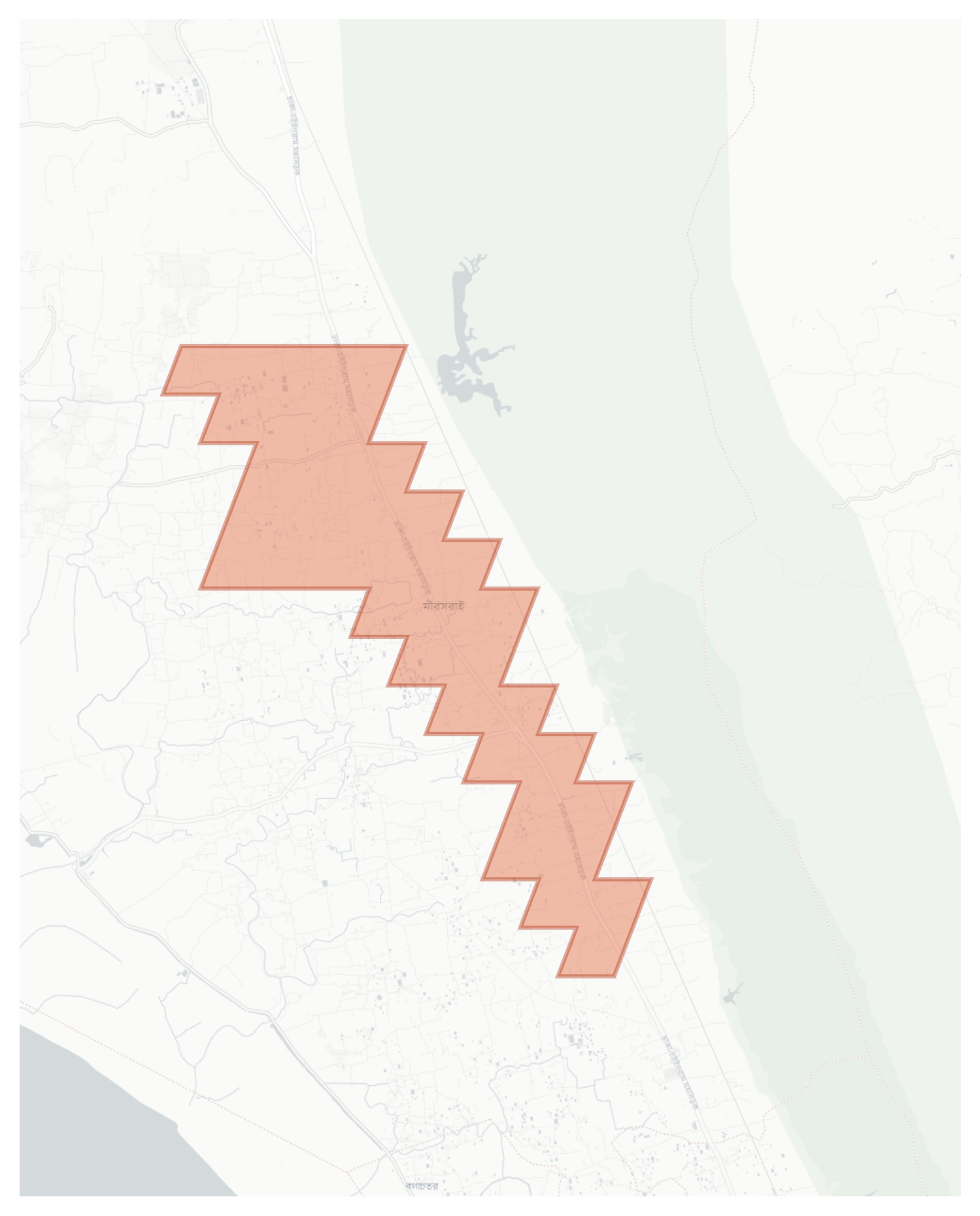 Mirsharai geographic map