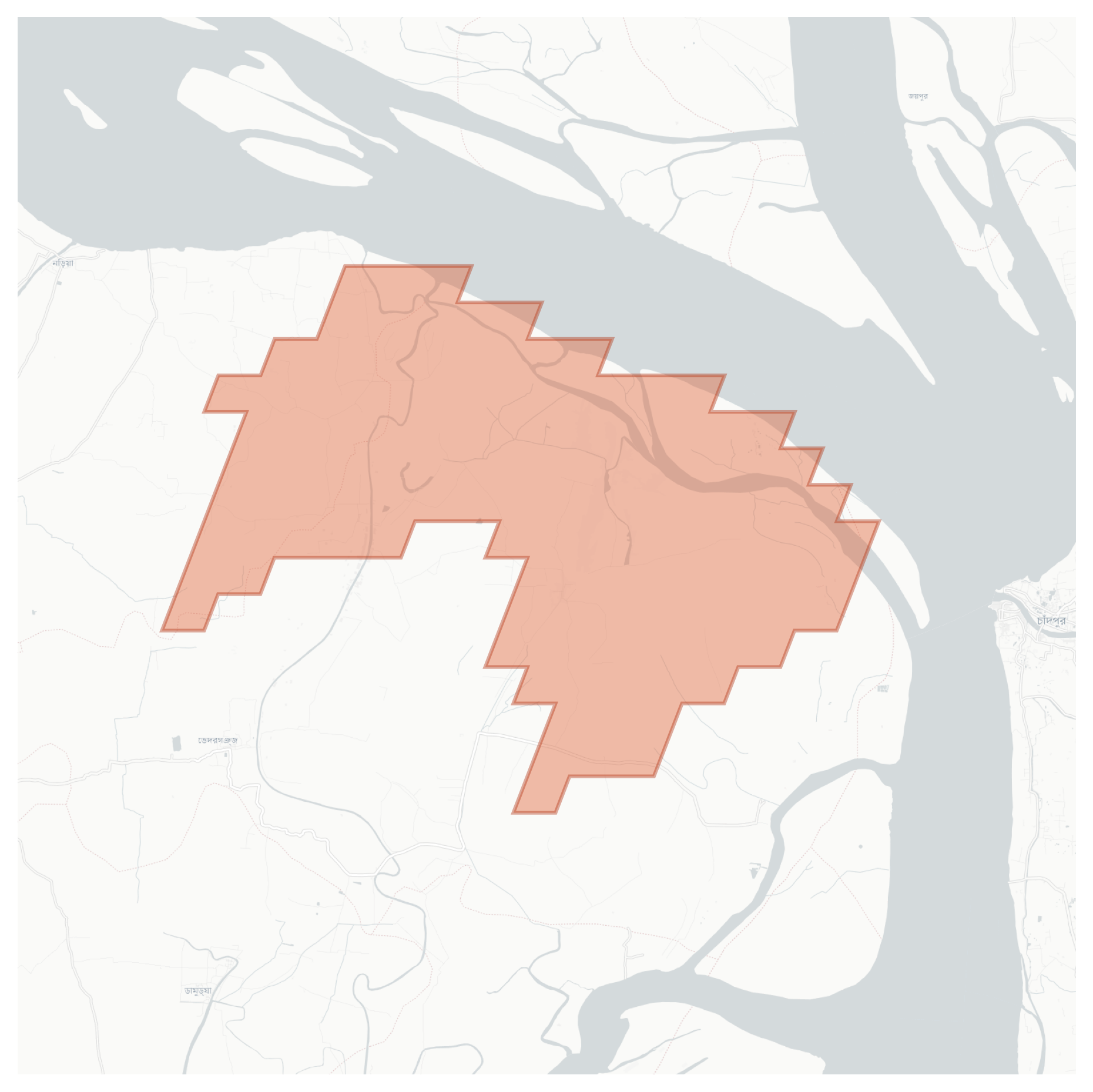 Afamolla geographic map