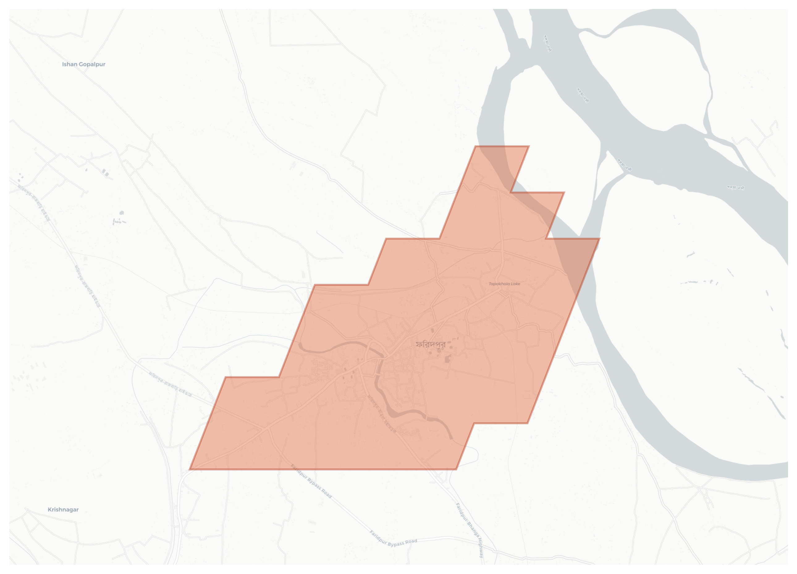 Faridpur geographic map