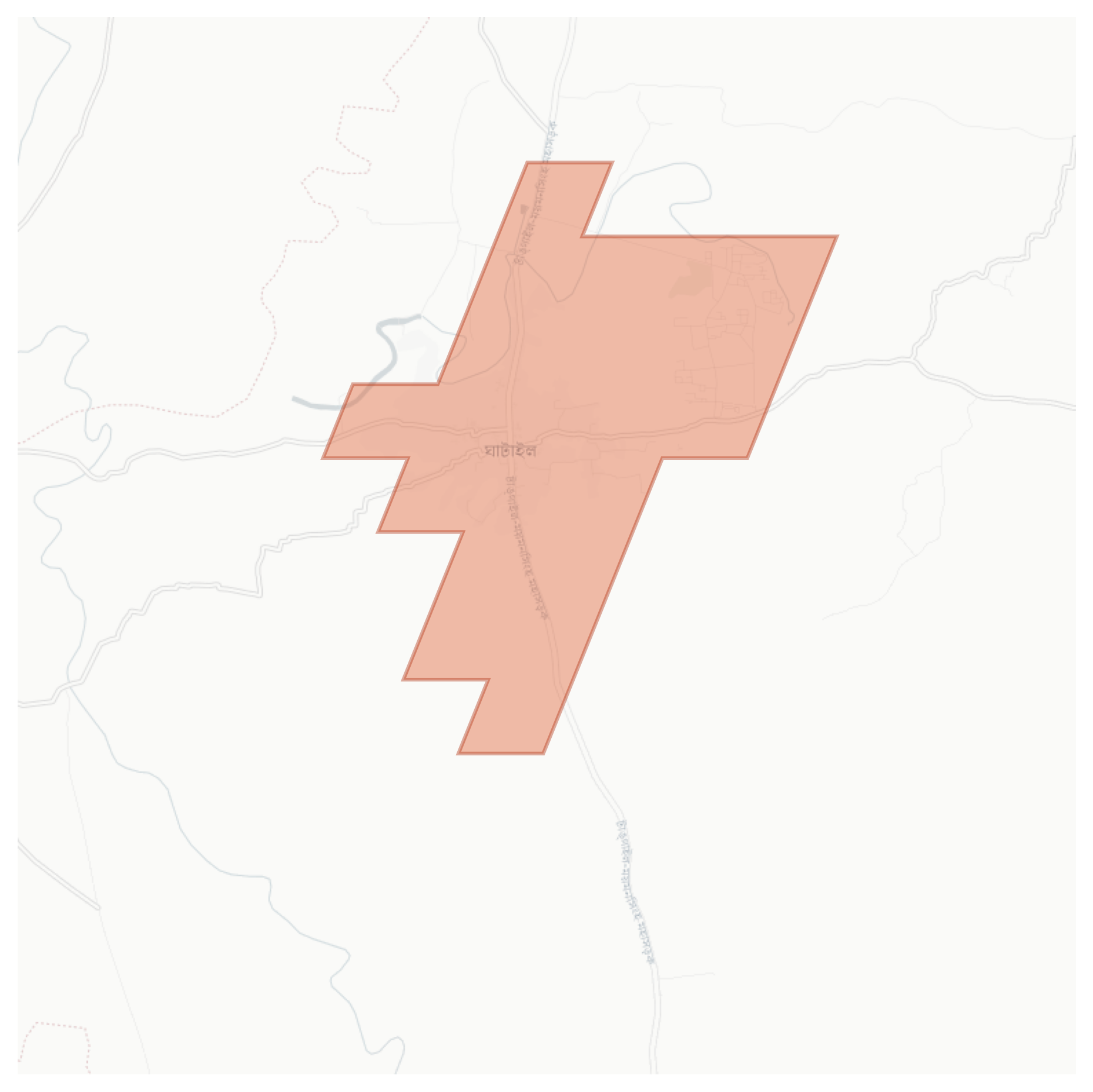 Ghatail geographic map