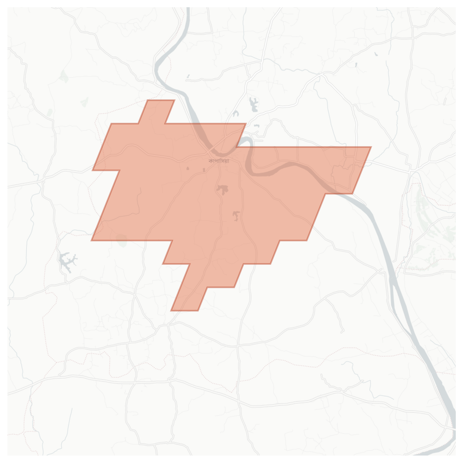 Kapashia geographic map