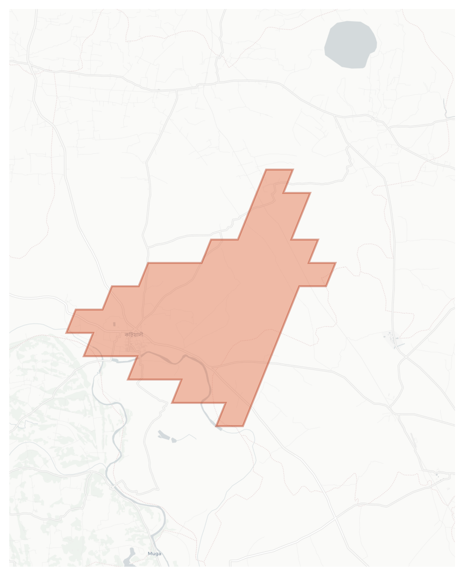 Katiadi geographic map