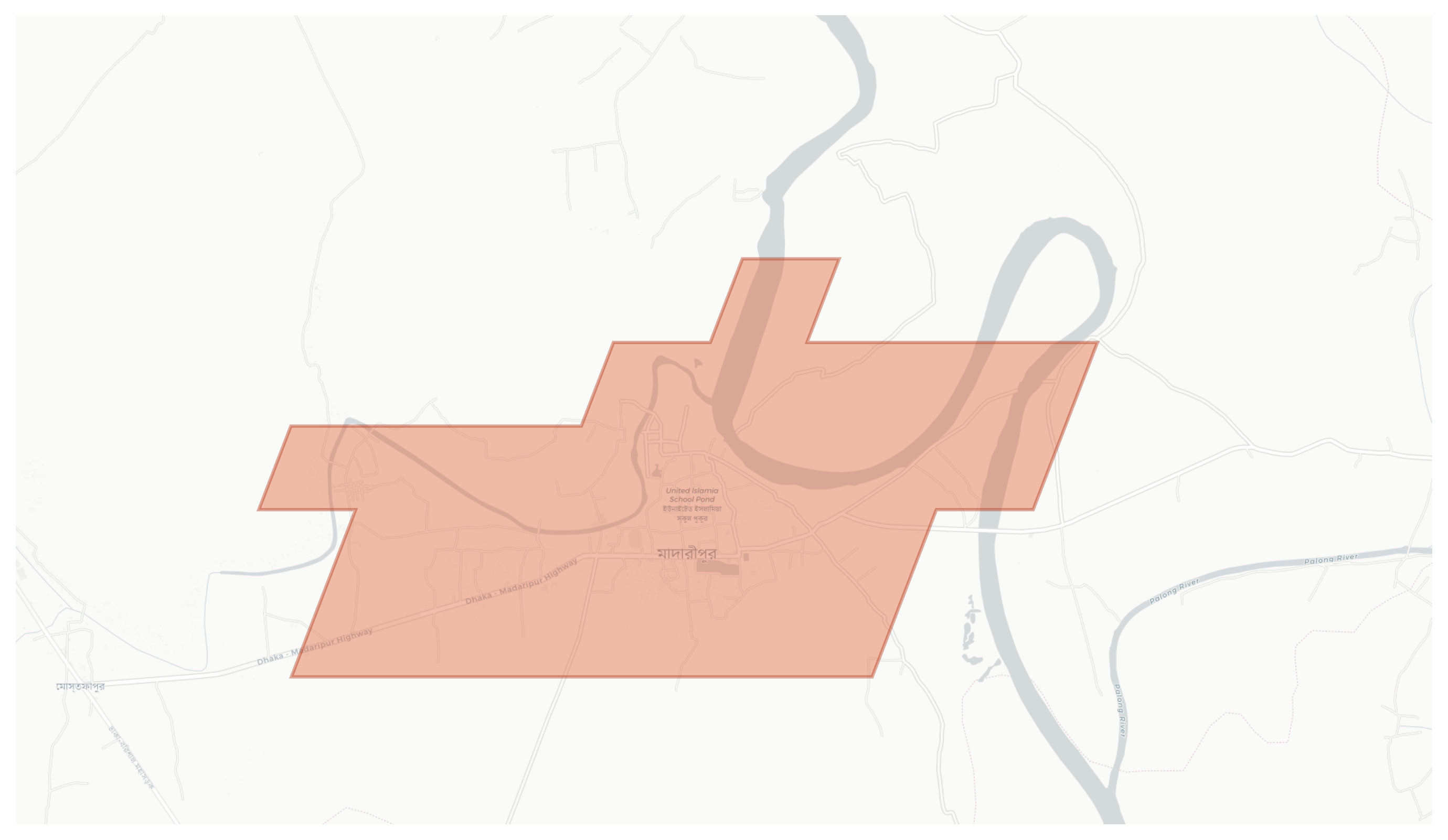 Madaripur geographic map