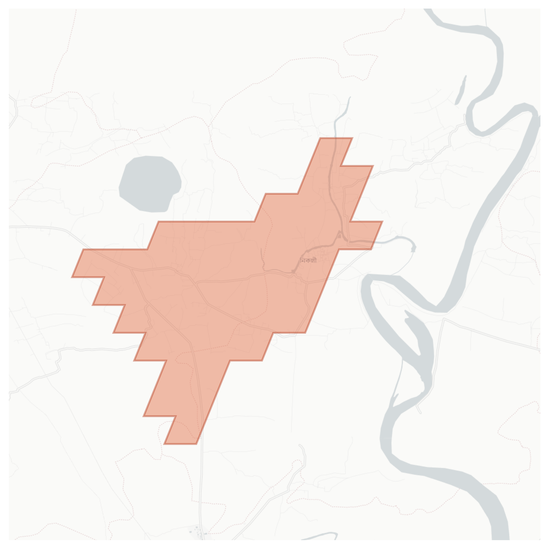 Nikli geographic map