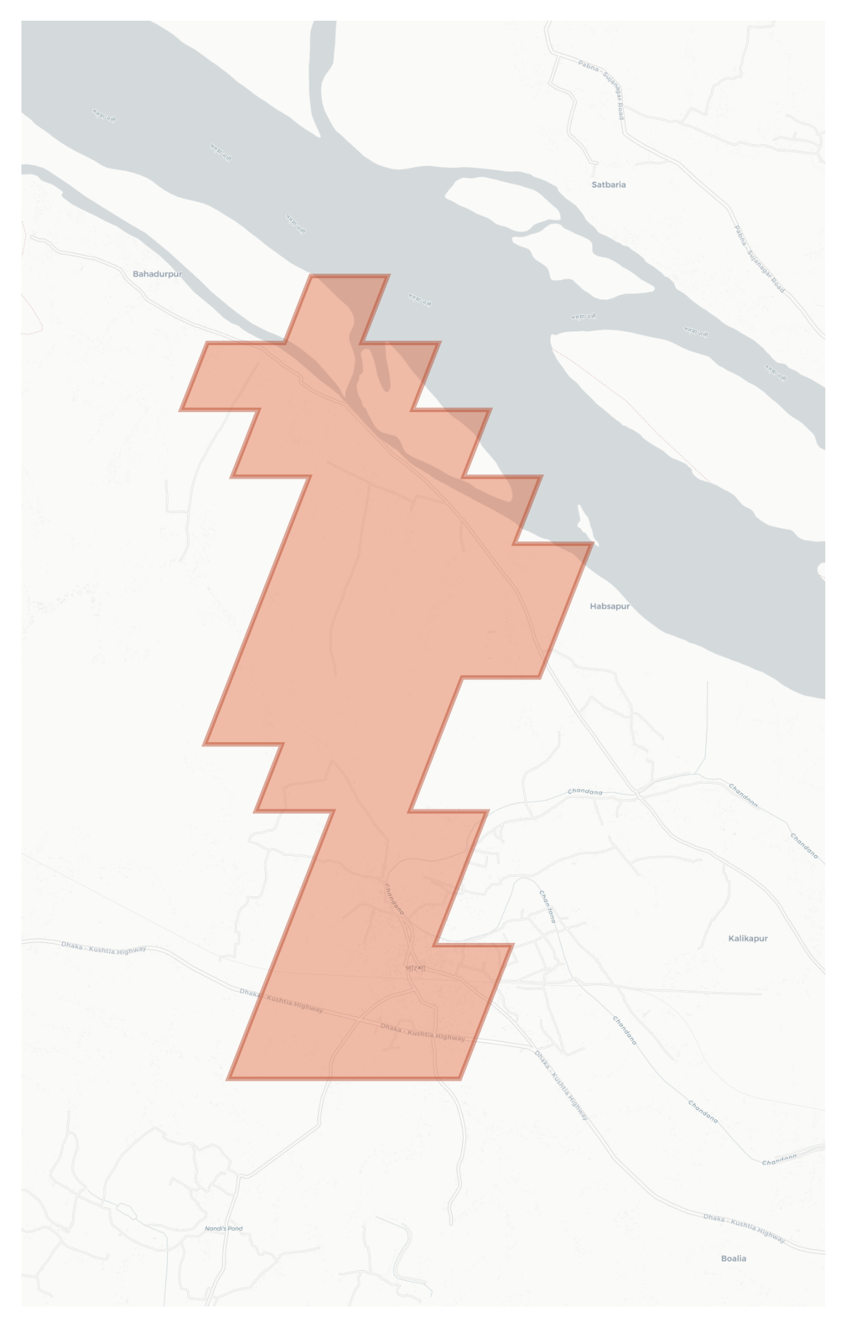 Pangsha geographic map